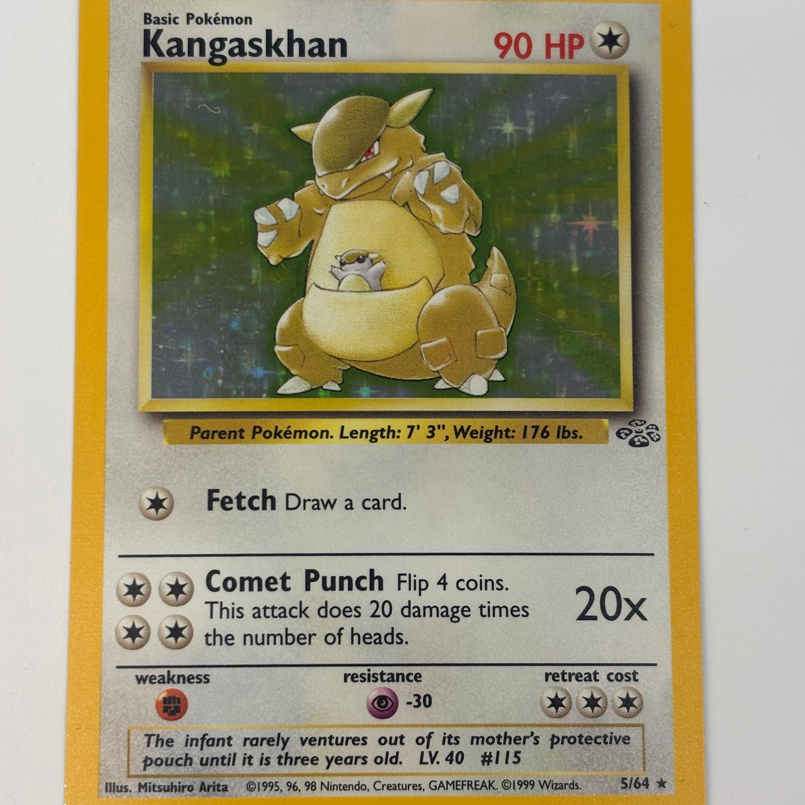 Pokémon TCG - Jungle Unlimited Kangaskhan Holo 5/64 LP