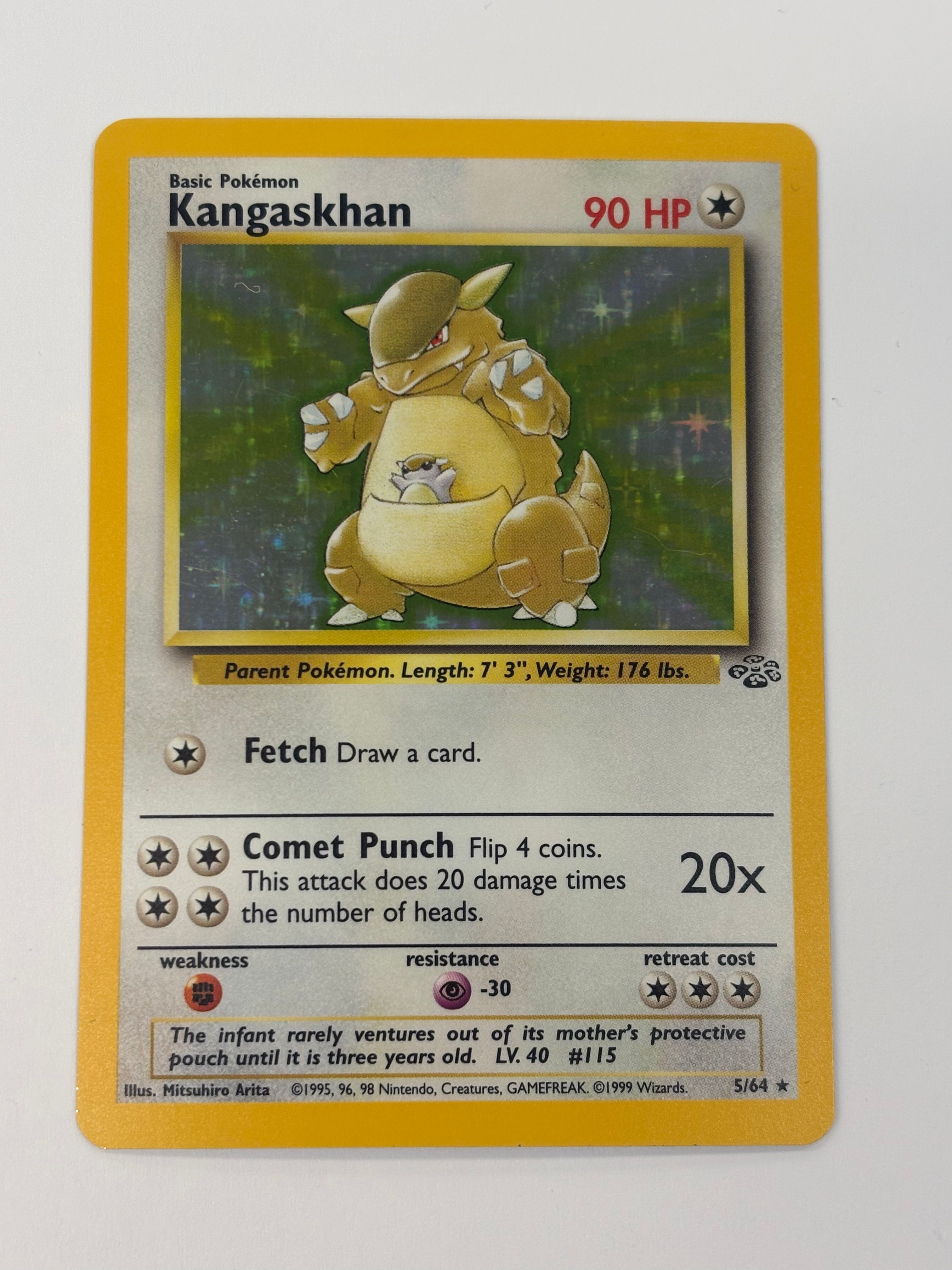 Pokémon TCG - Jungle Unlimited Kangaskhan Holo 5/64 LP