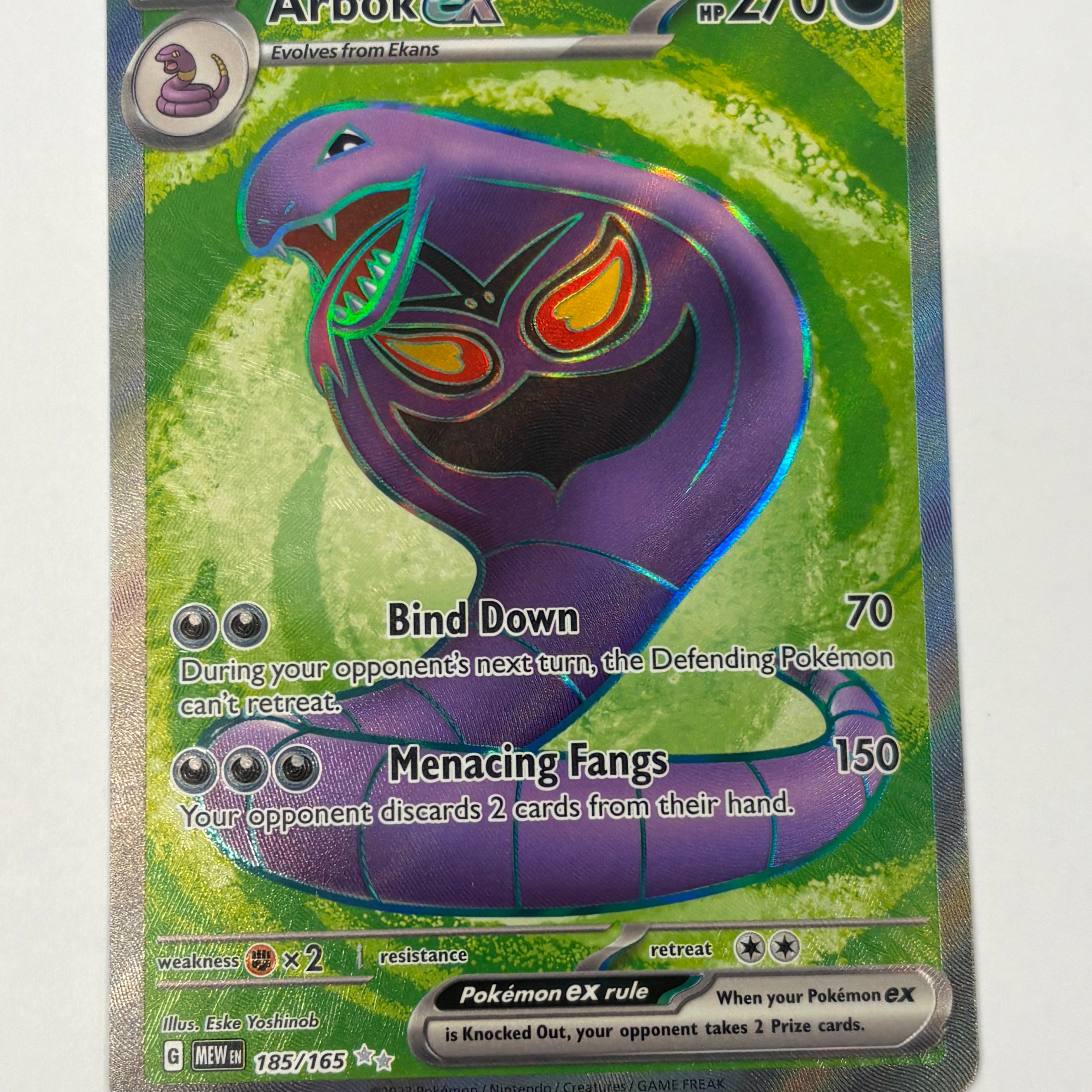 Pokémon TCG - 151 Arbok ex 185/165 NM