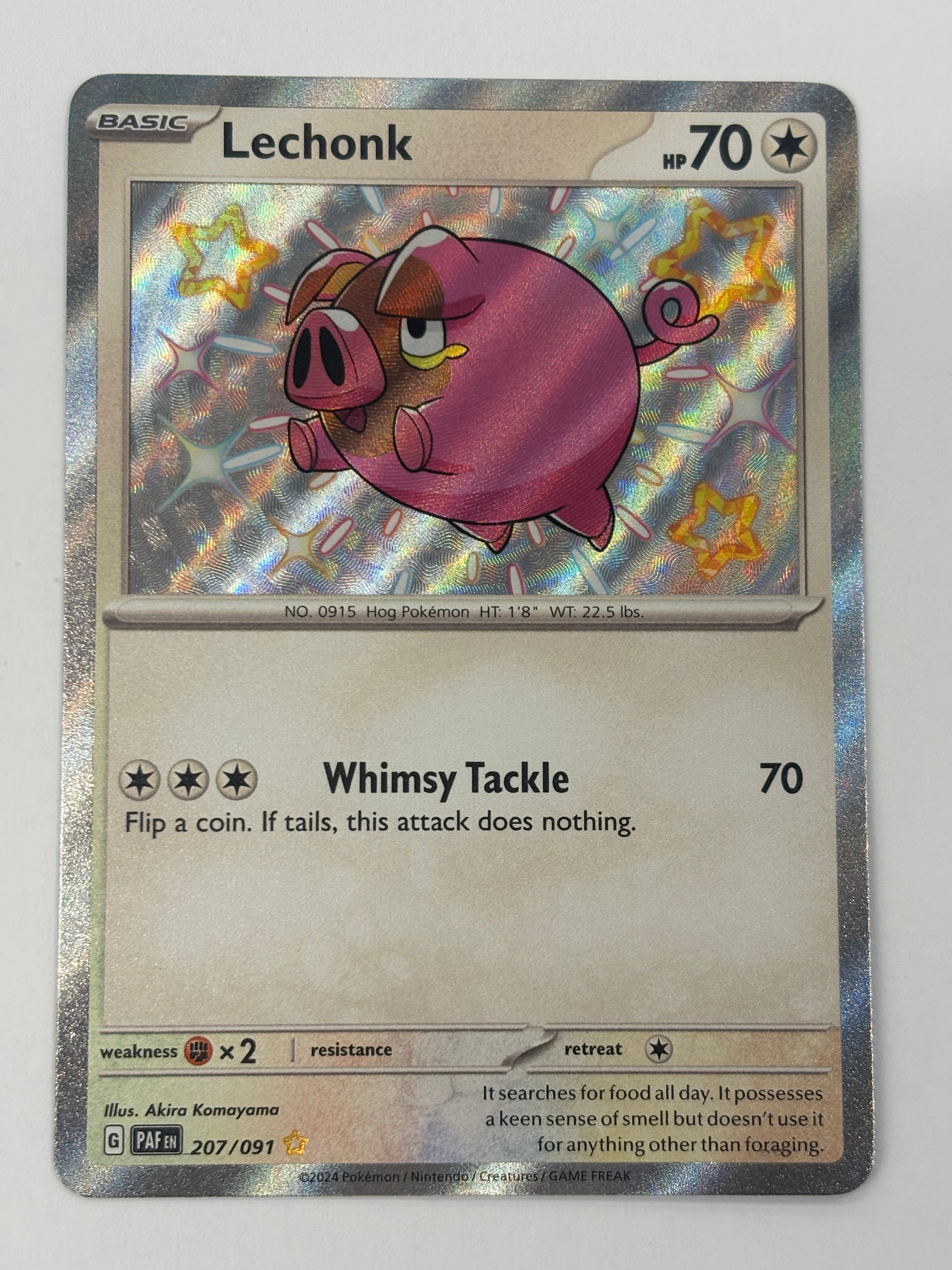 Pokémon TCG - Paldean Fates Lechonk 207/091 NM