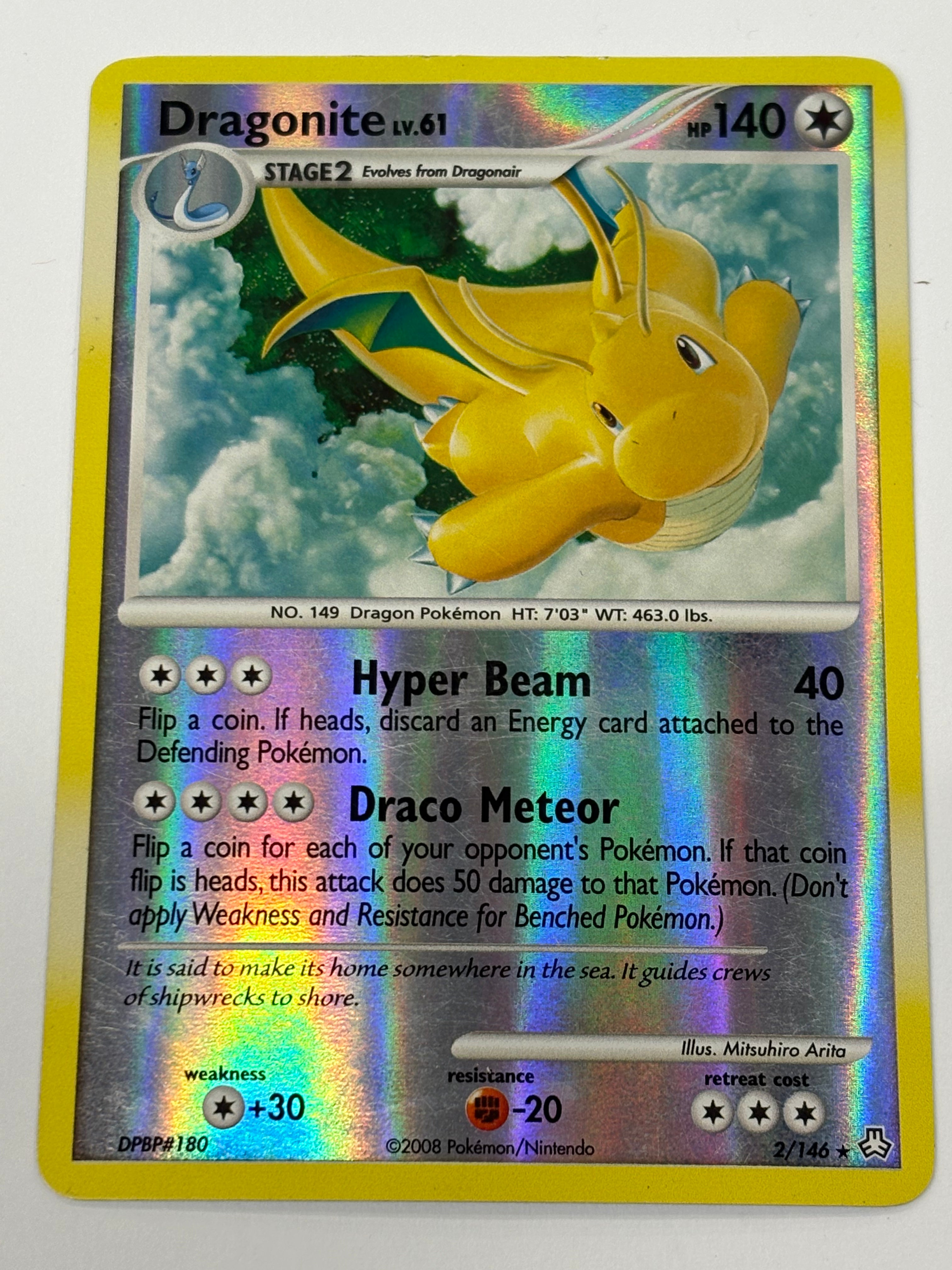 Pokémon TCG - Legends Awakened Dragonite 2/146 Reverse Foil HP/MP
