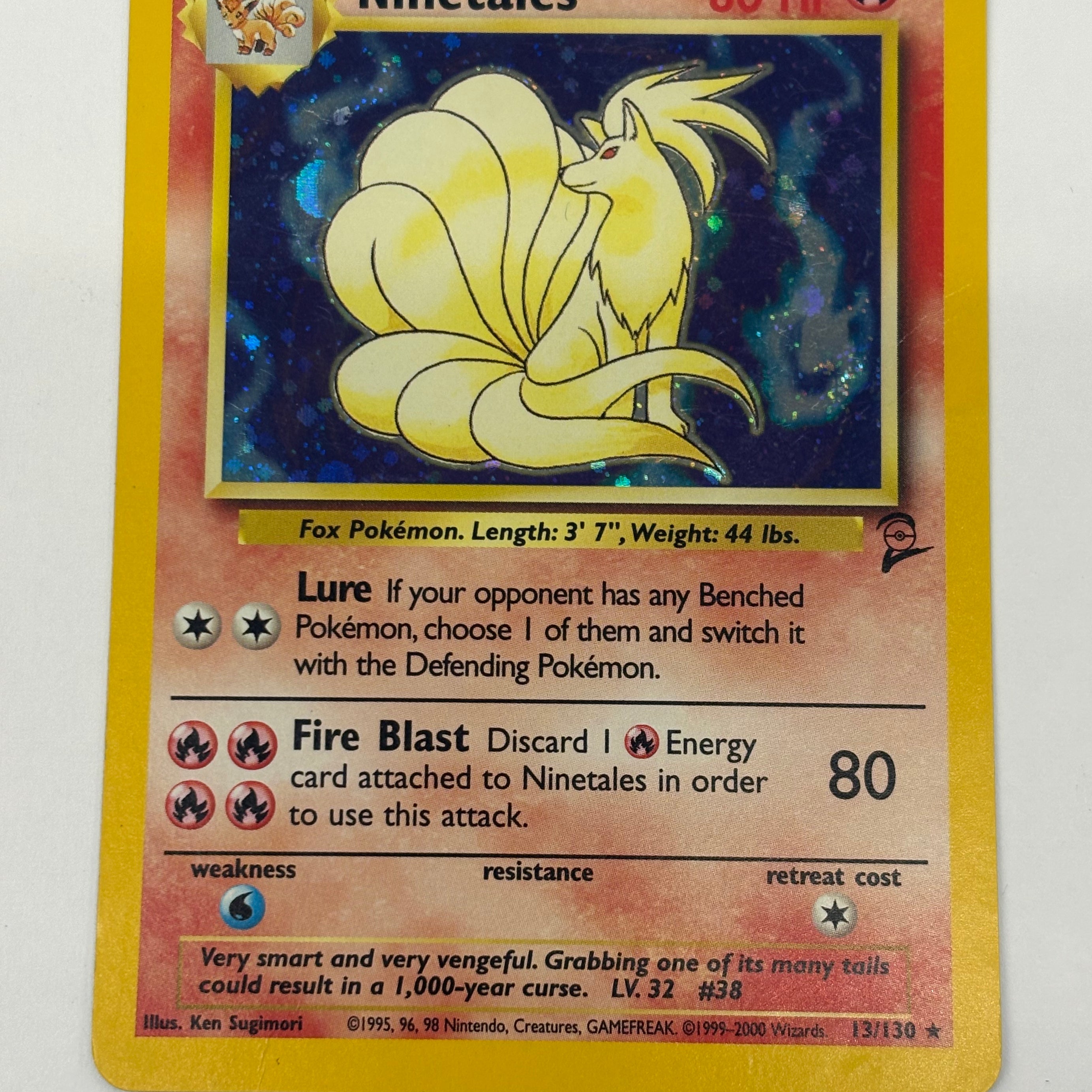 Pokémon TCG - Base Set 2 Ninetales Holo 13/130 DMG