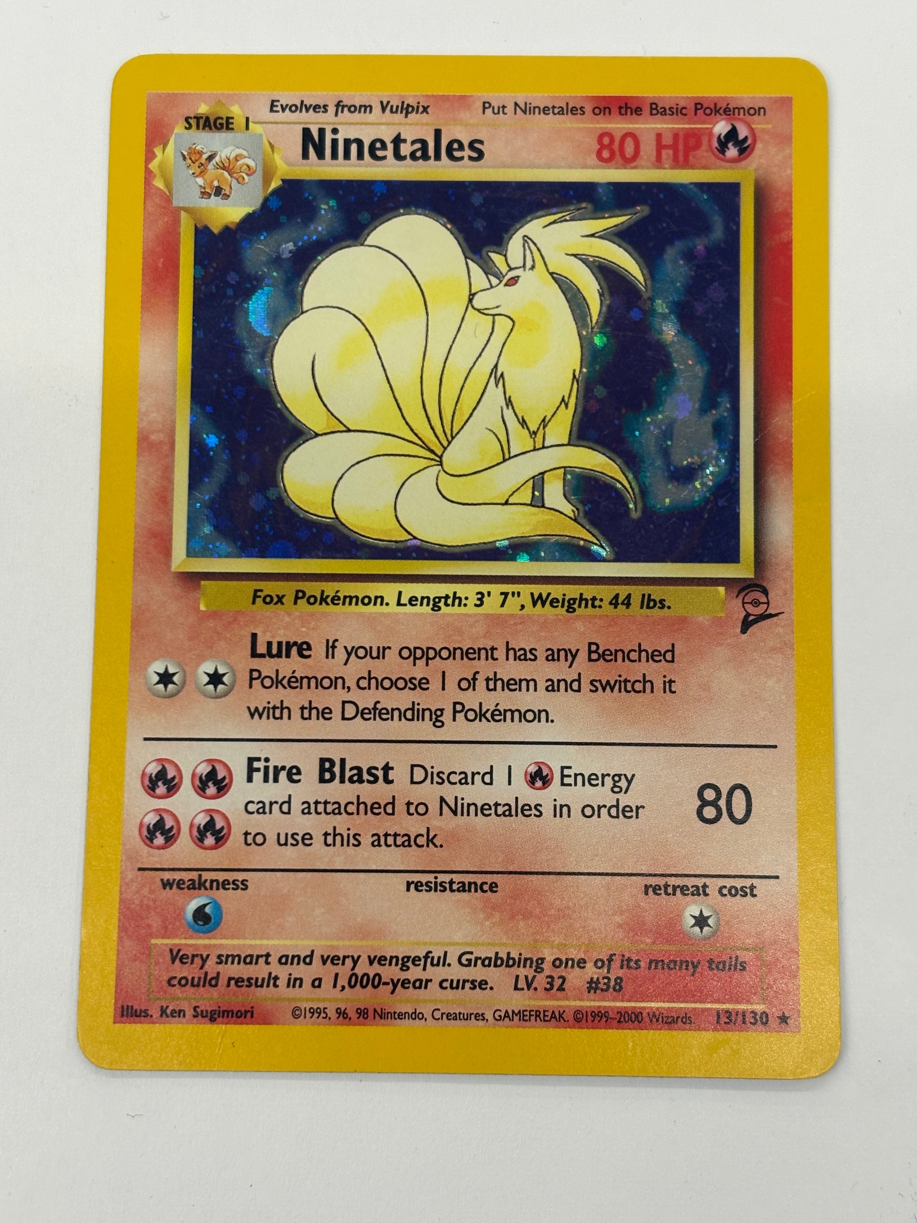 Pokémon TCG - Base Set 2 Ninetales Holo 13/130 DMG
