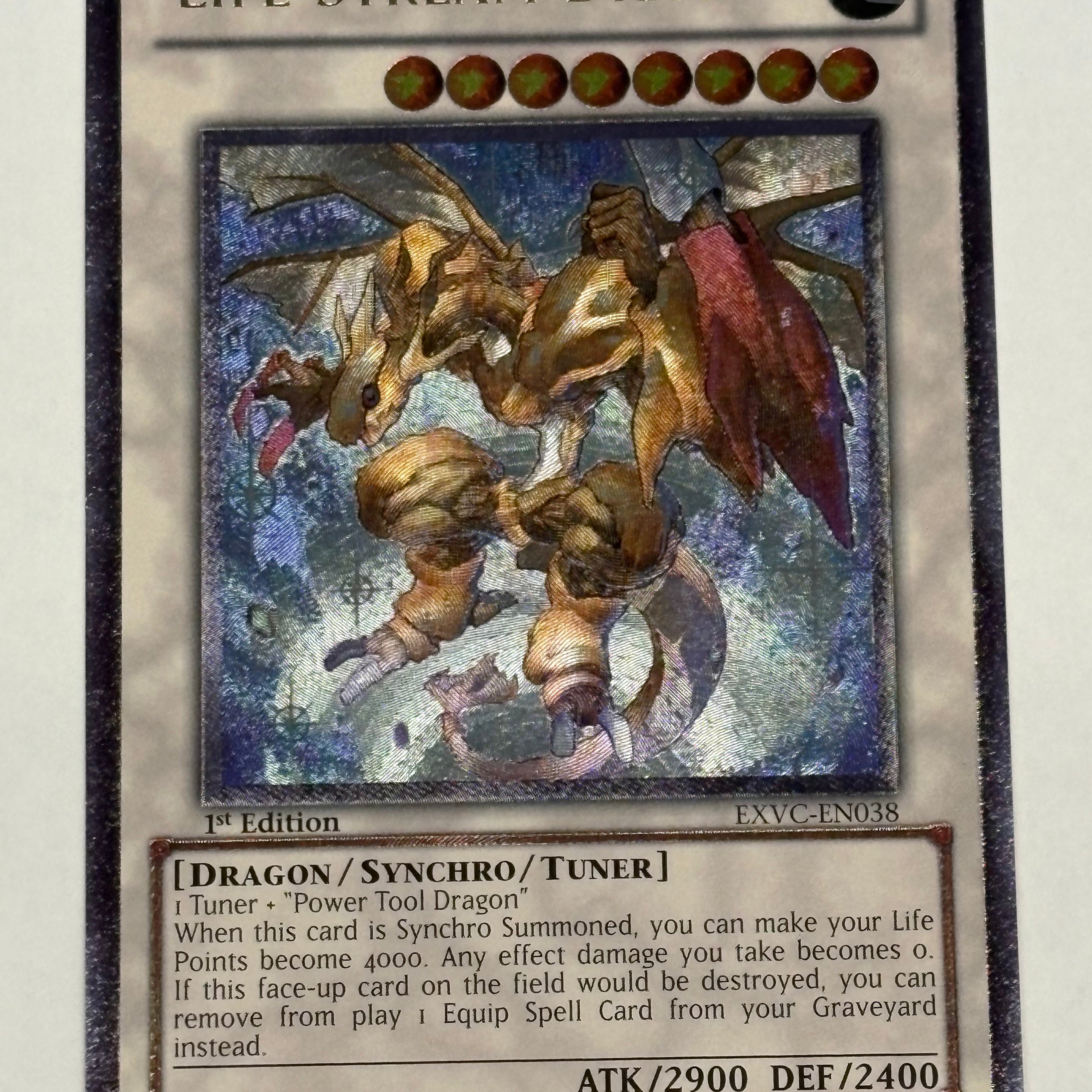 Yu-Gi-Oh! TCG - Extreme Victory Life Stream Dragon EXVC-EN038 Ultimate Rare MP