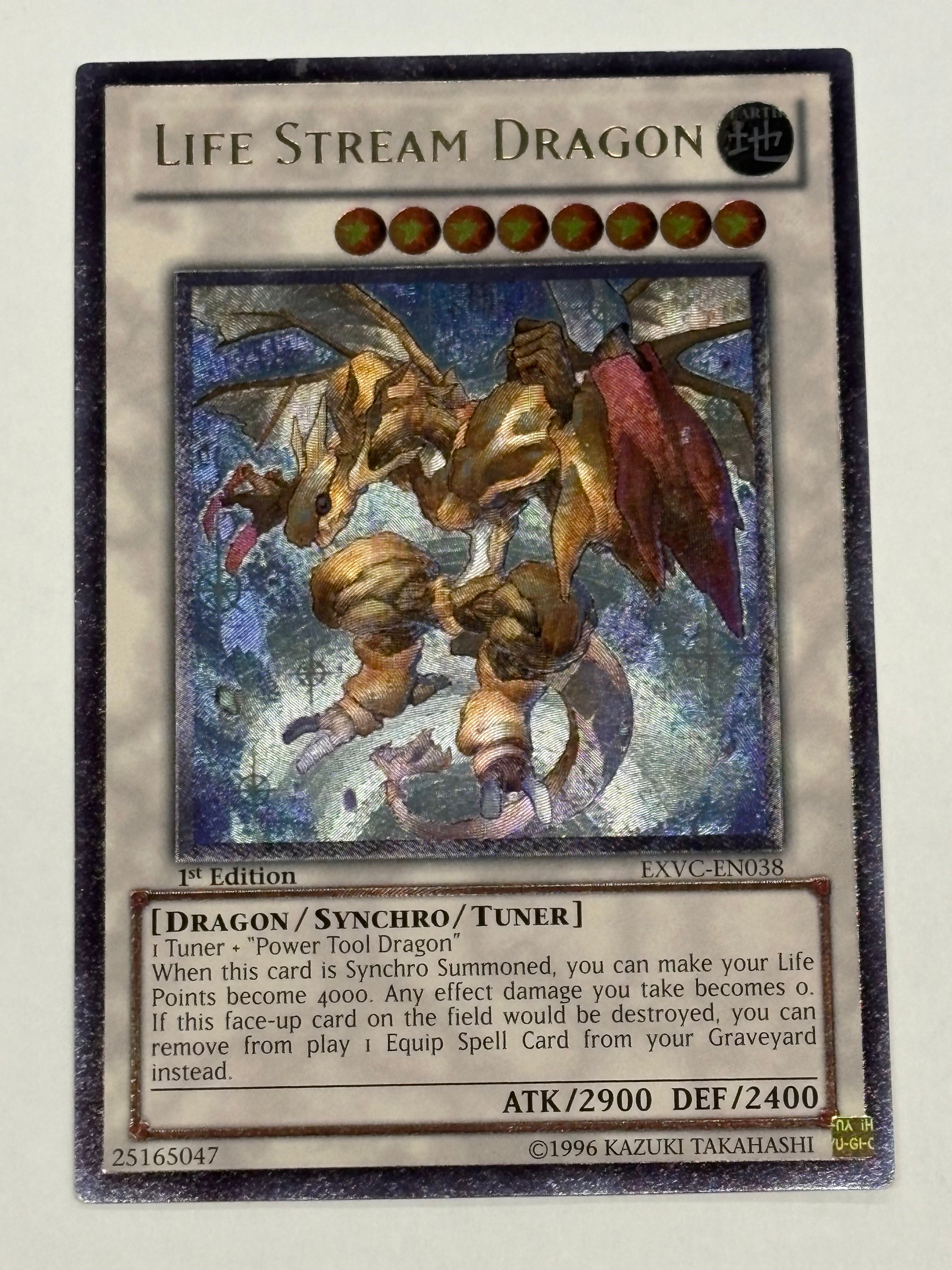 Yu-Gi-Oh! TCG - Extreme Victory Life Stream Dragon EXVC-EN038 Ultimate Rare MP