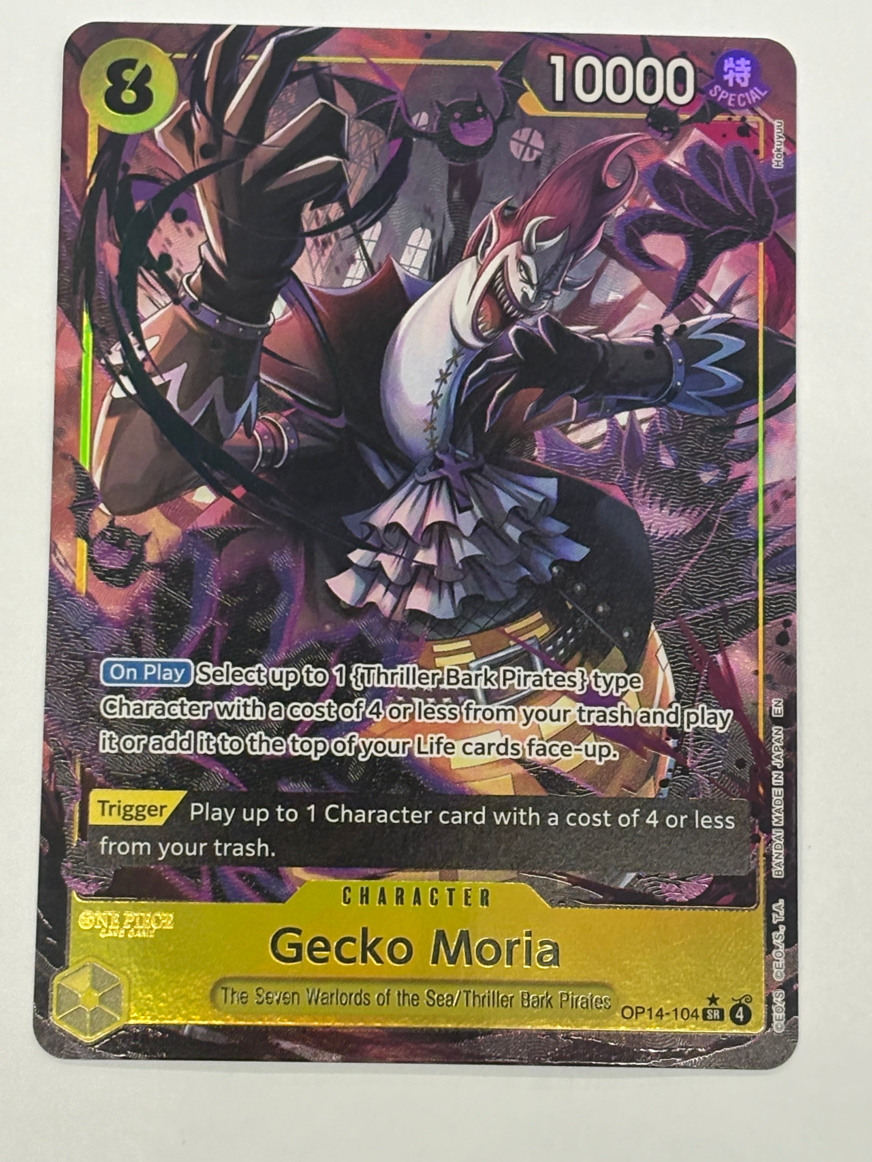 One Piece TCG - The Azure Sea’s Seven OP14-EB04 Gecko Moria (Alternate Art) OP14-104 NM