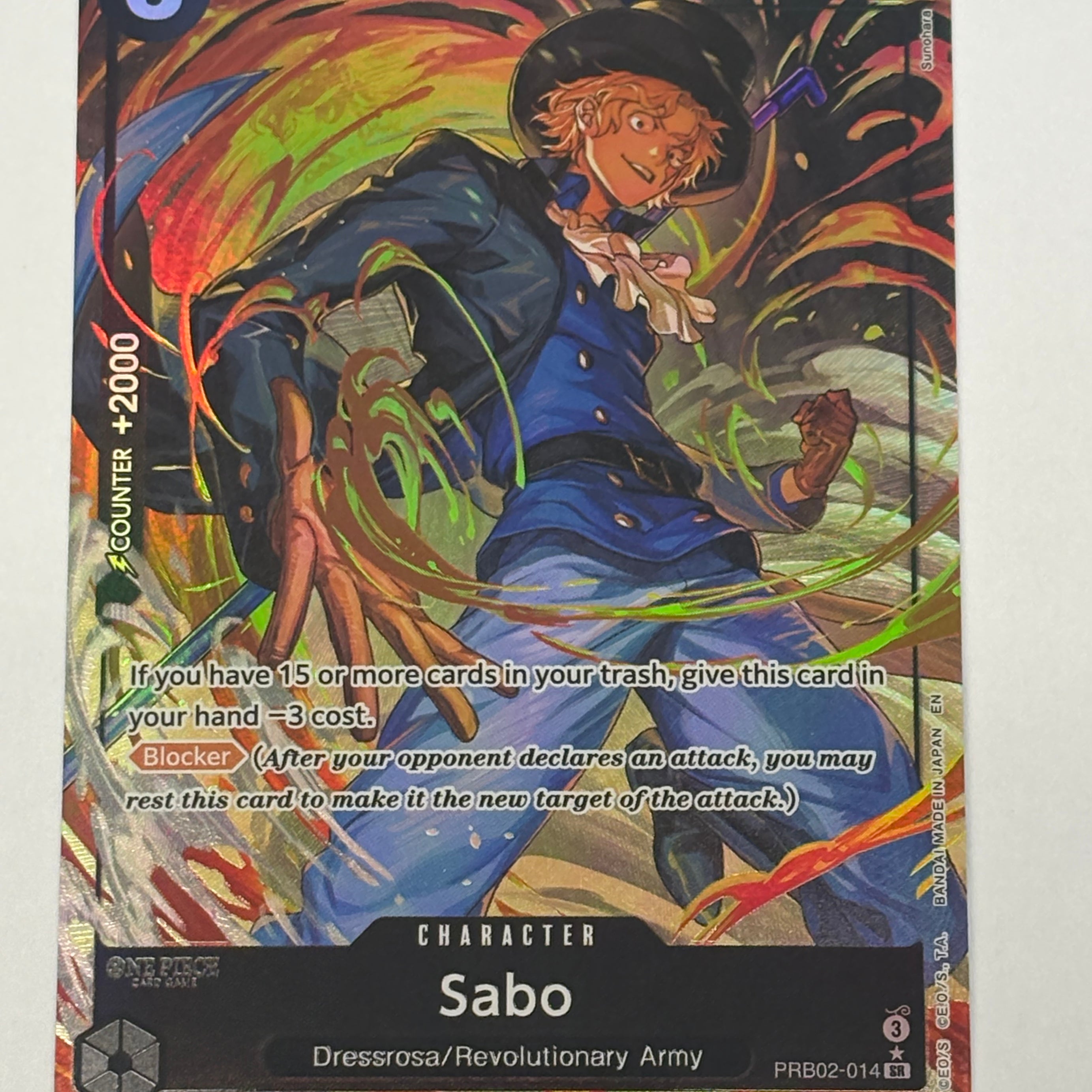 One Piece TCG - Premium Booster: The Best Vol 2. PRB-02 Sabo (Alternate Art) PRB02-014 NM