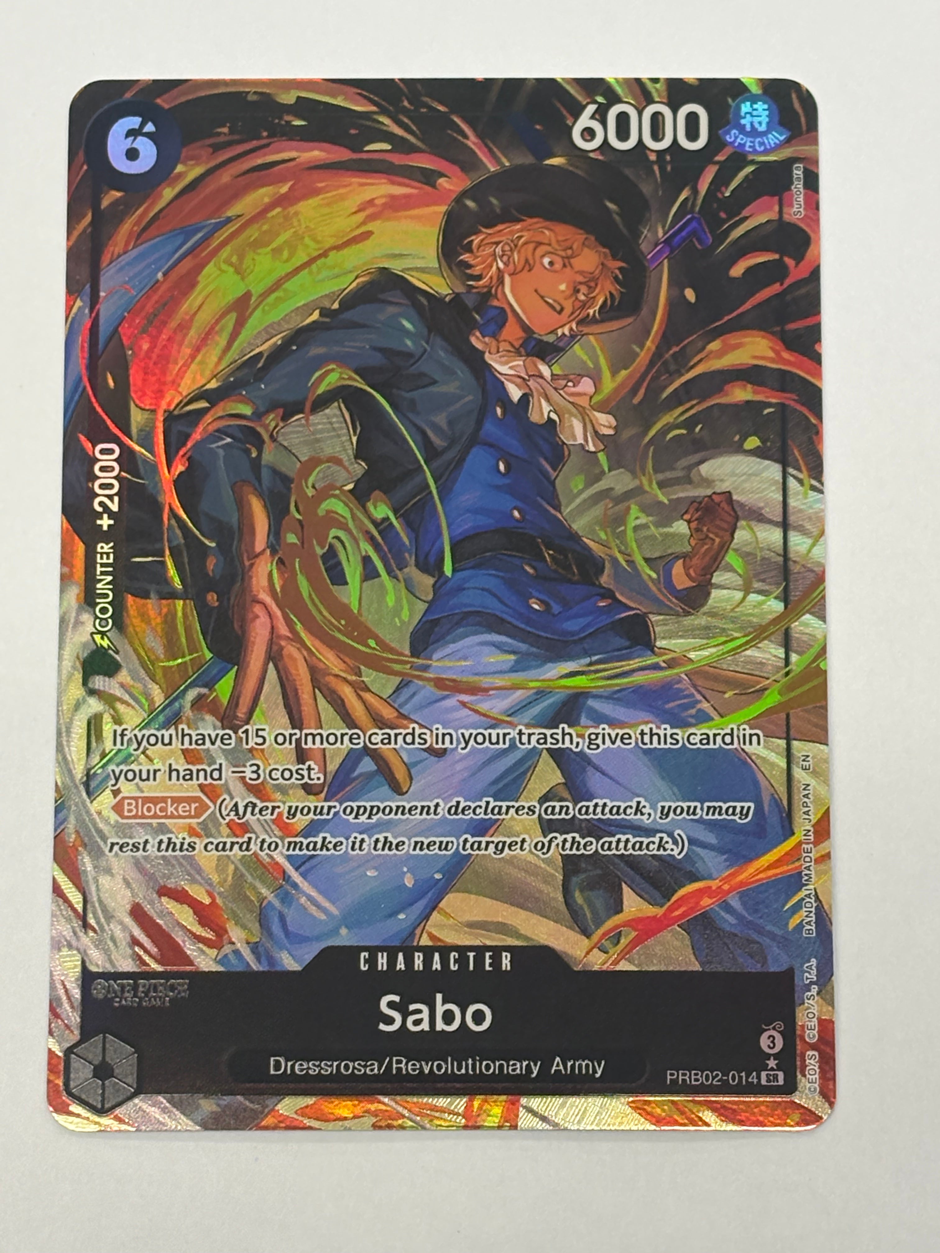One Piece TCG - Premium Booster: The Best Vol 2. PRB-02 Sabo (Alternate Art) PRB02-014 NM