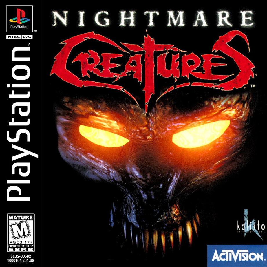 PlayStation 1 Nightmare Creatures Video Game