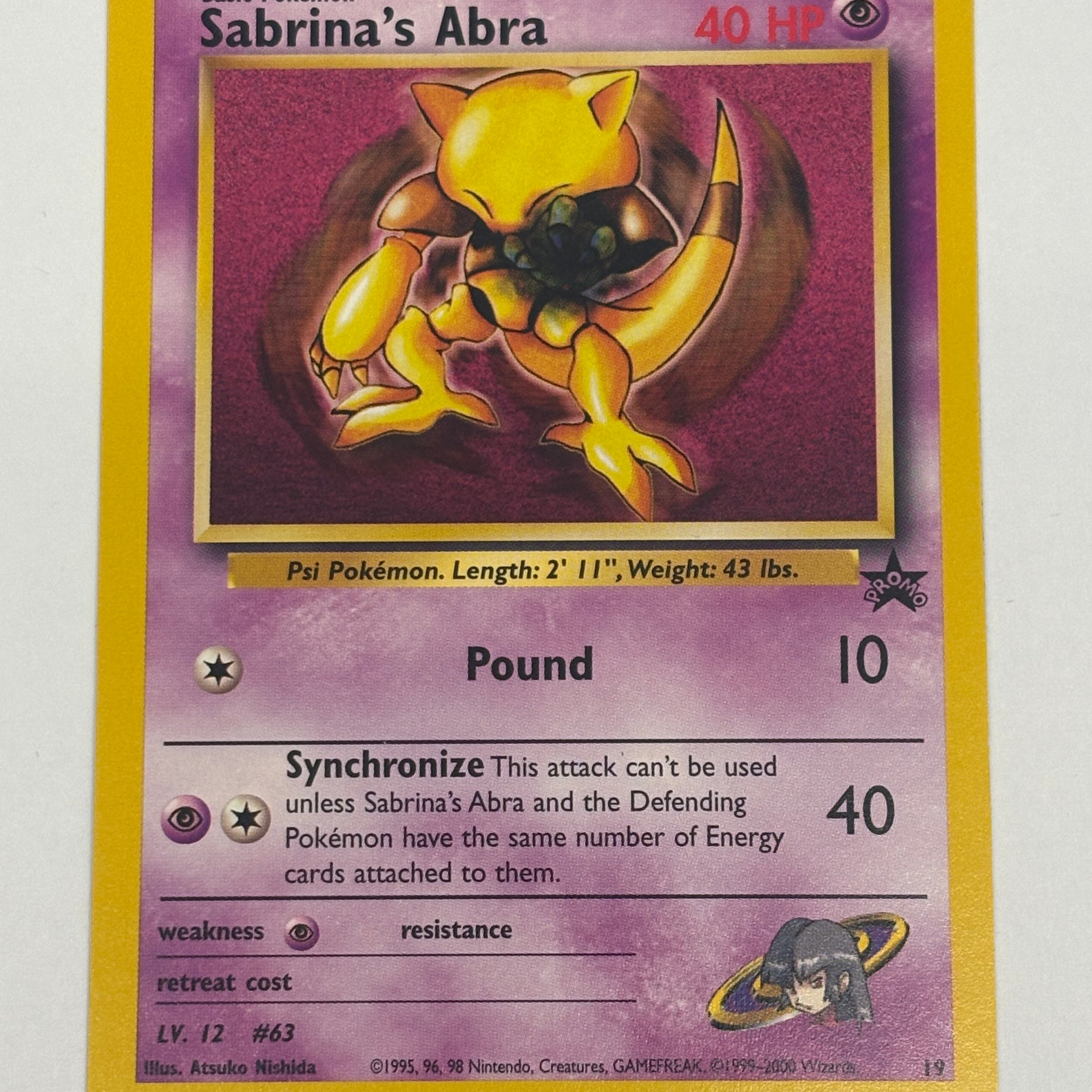Pokémon TCG - Promo Sabrina’s Abra 19 NM