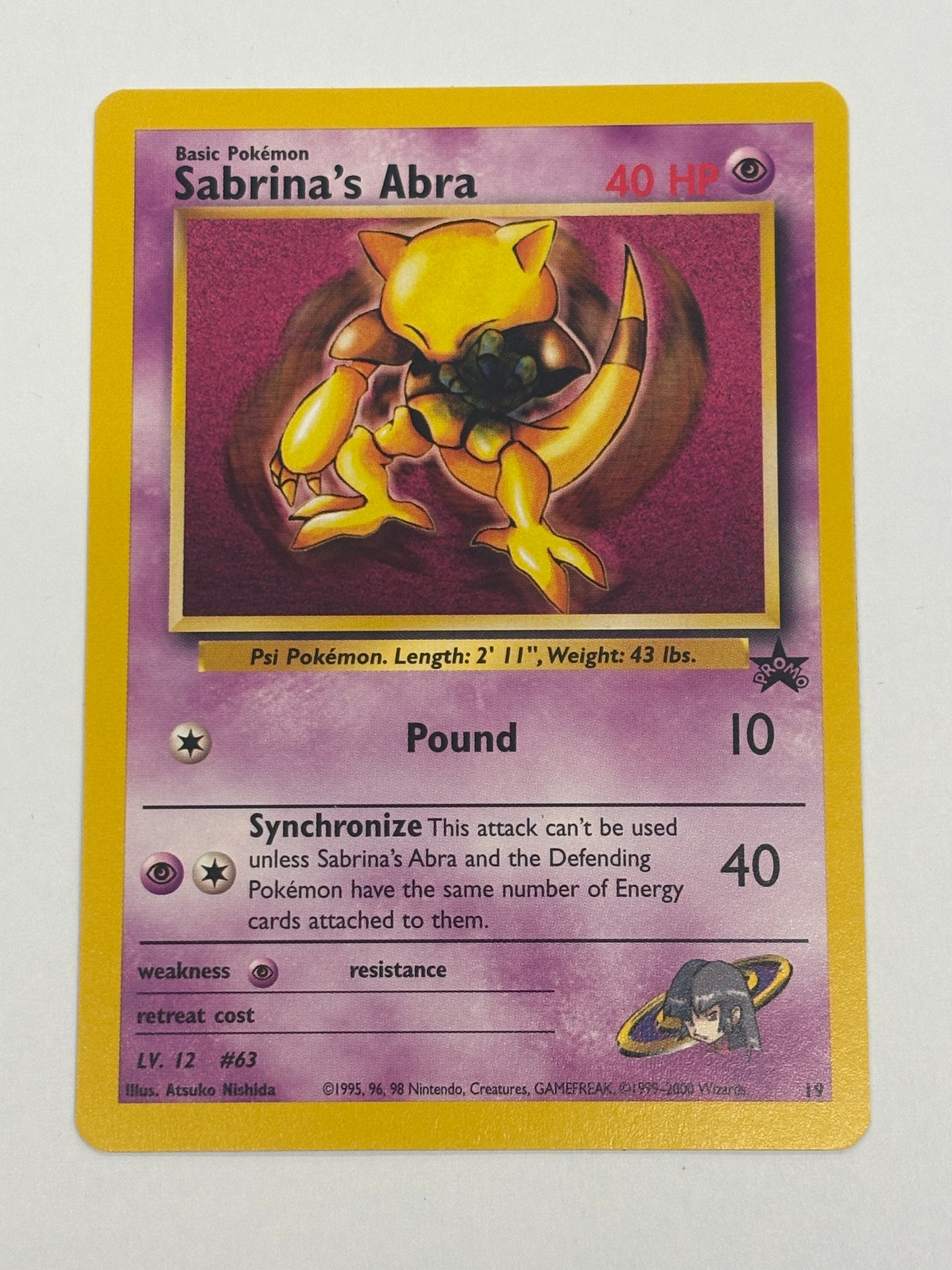 Pokémon TCG - Promo Sabrina’s Abra 19 NM