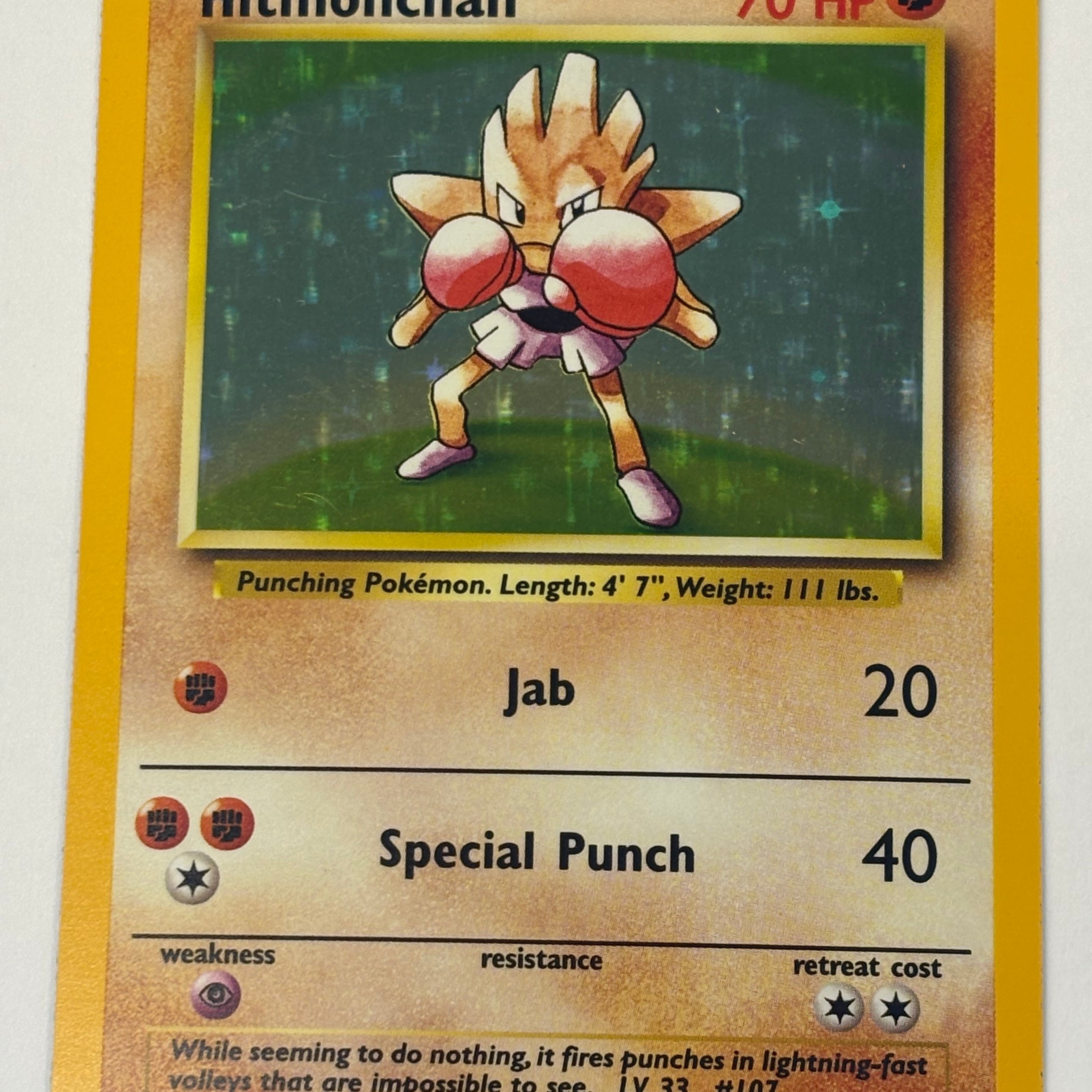 Pokémon TCG - Base Set Unlimited Hitmonchan 7/102 NM