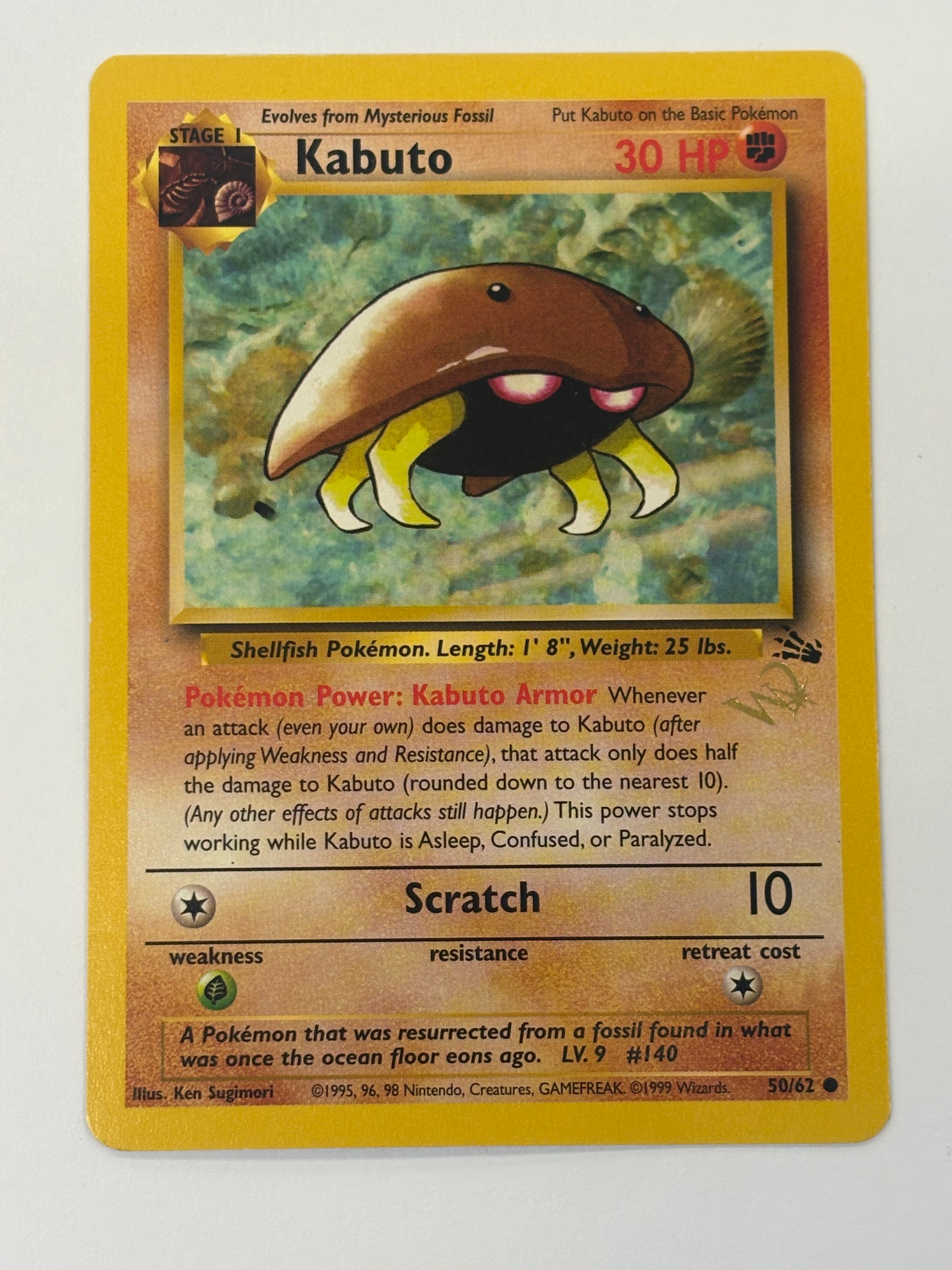 Pokémon TCG - WoTC Promo Kabuto (W Stamped) 50/62 NM