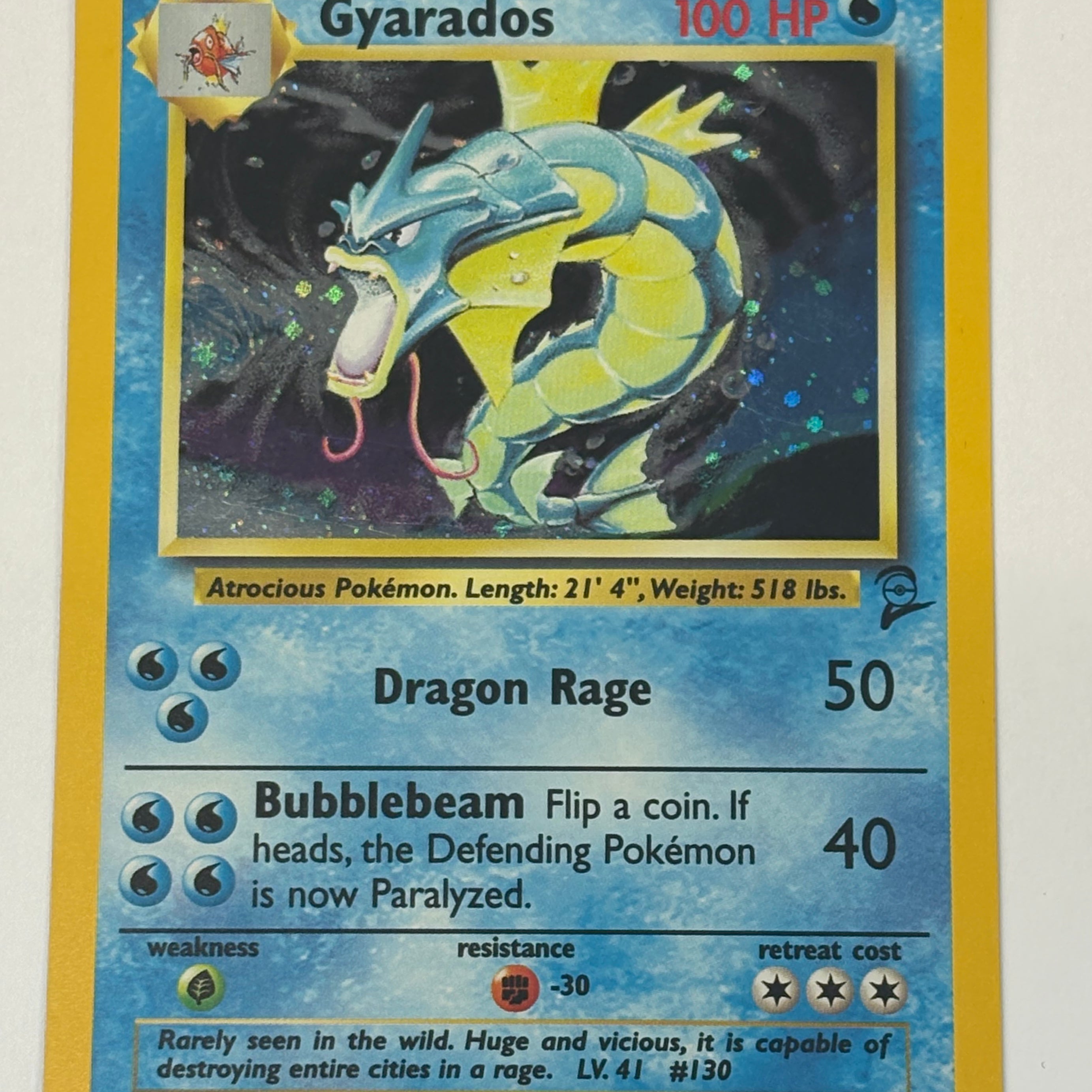Pokémon TCG - Base Set 2 Gyarados Holo 7/130 LP