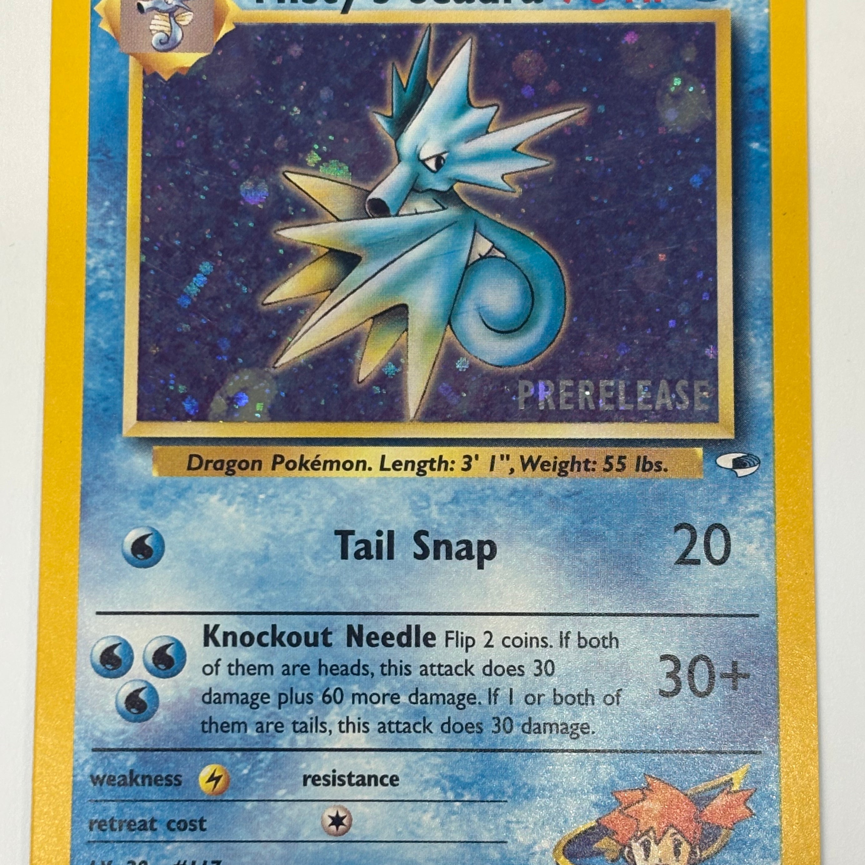 Pokémon TCG - WoTC Promo Misty’s Seadra (Prerelease Stamped) 9/132 LP