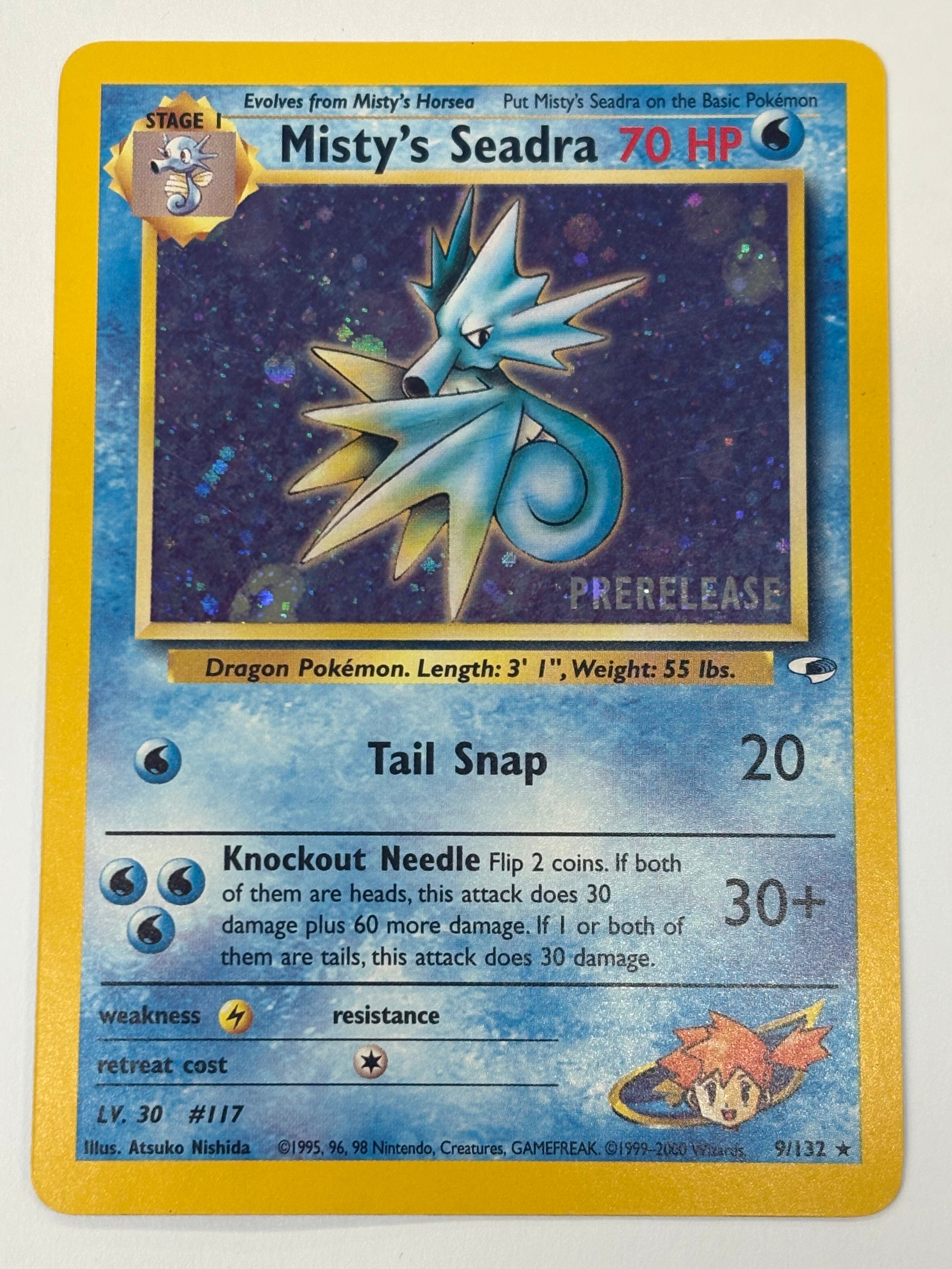 Pokémon TCG - WoTC Promo Misty’s Seadra (Prerelease Stamped) 9/132 LP