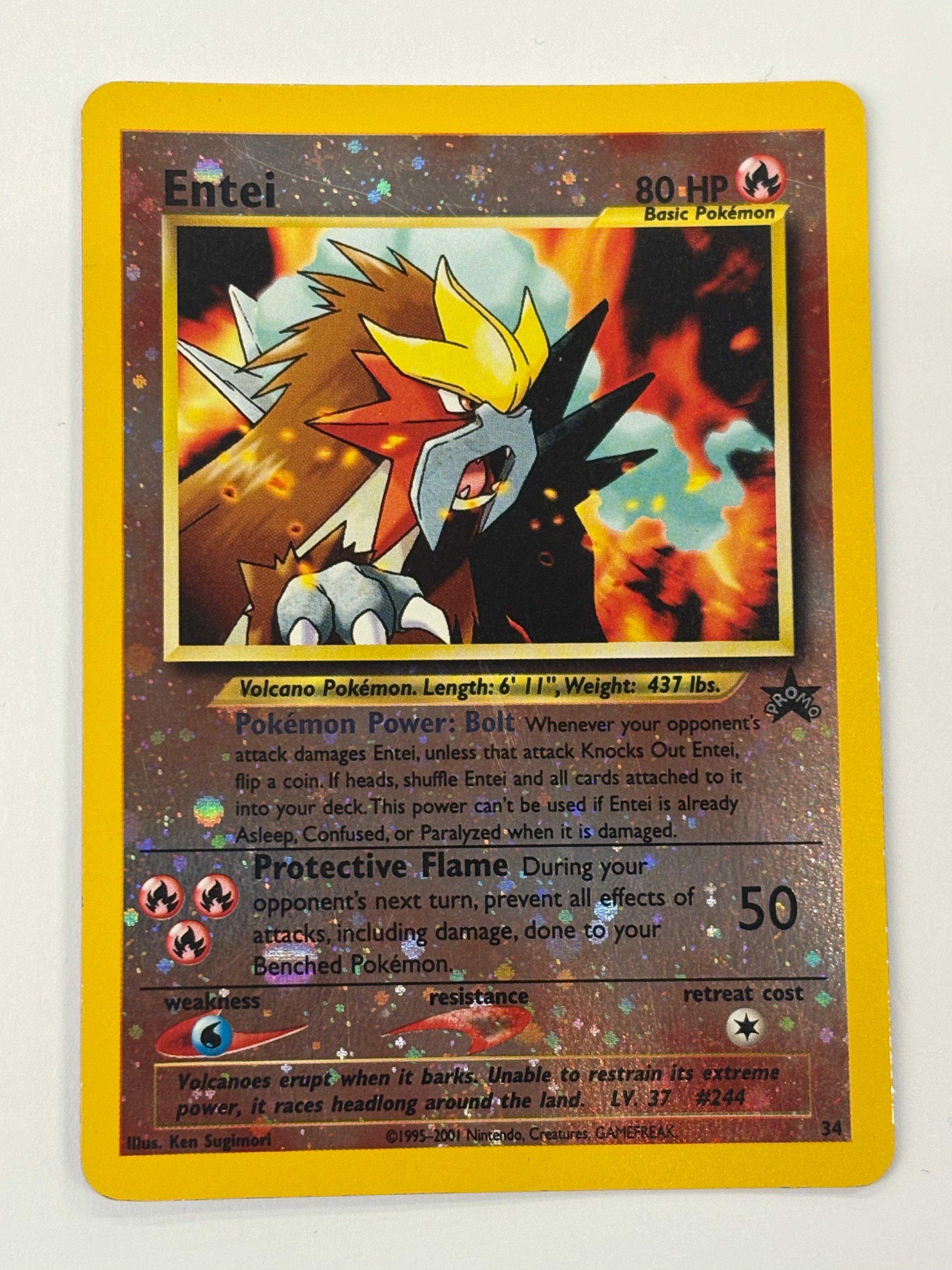Pokémon TCG - Promo Entei 34 (Reverse Holo) MP