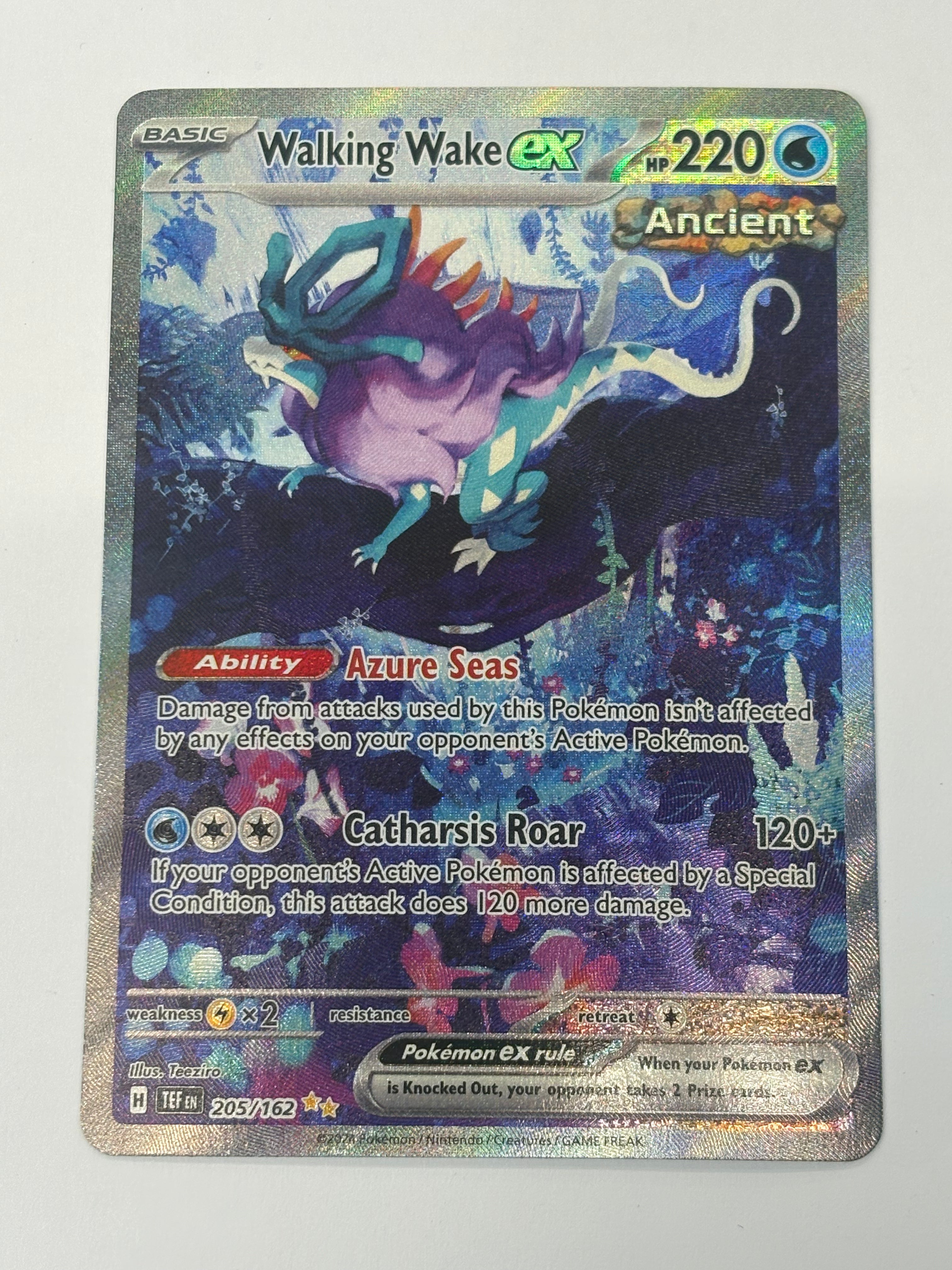 Pokémon TCG - Temporal Forces Walking Wake ex 205/162 NM