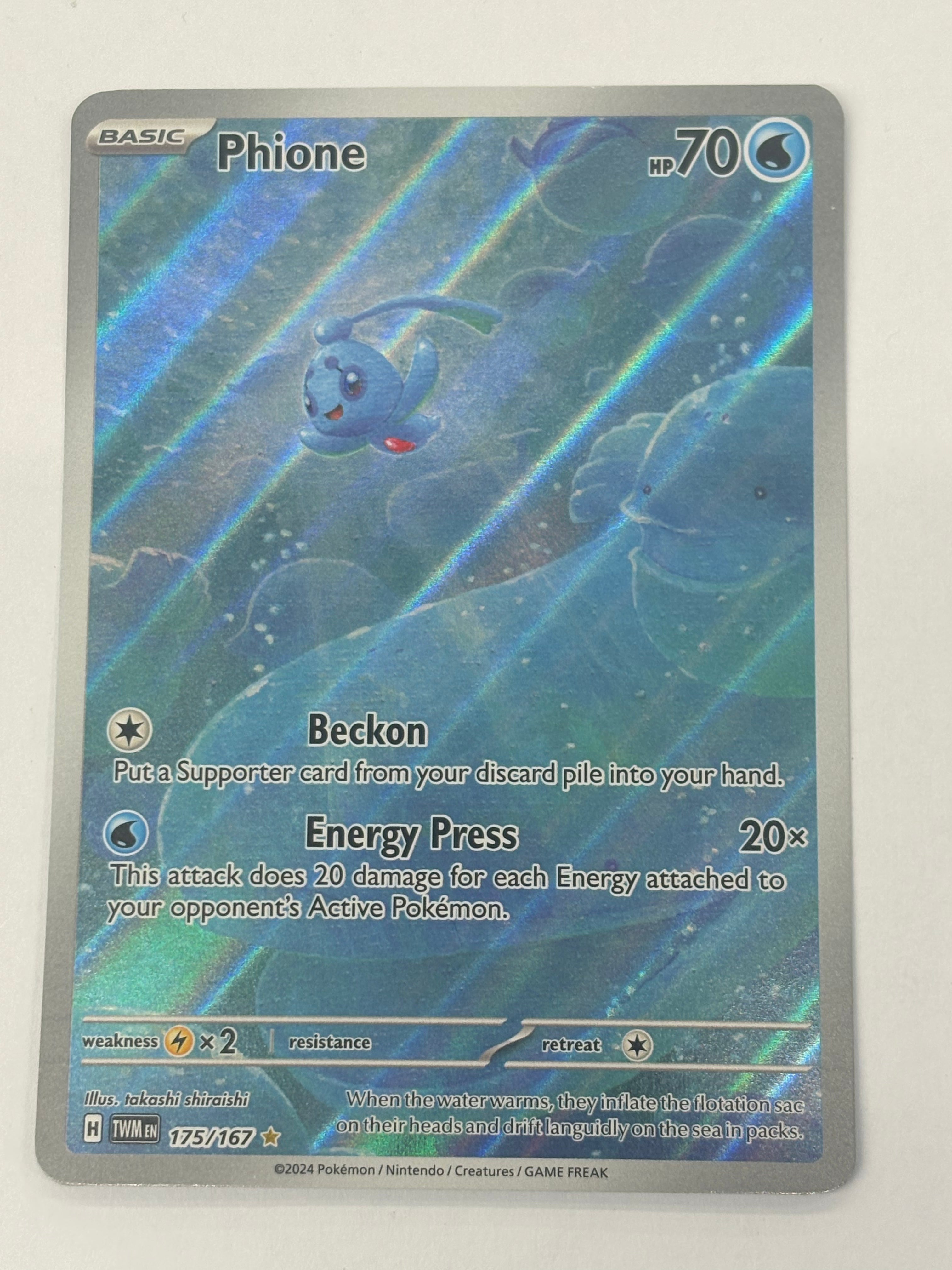 Pokémon TCG - Twilight Masquerade Phione 175/167 NM