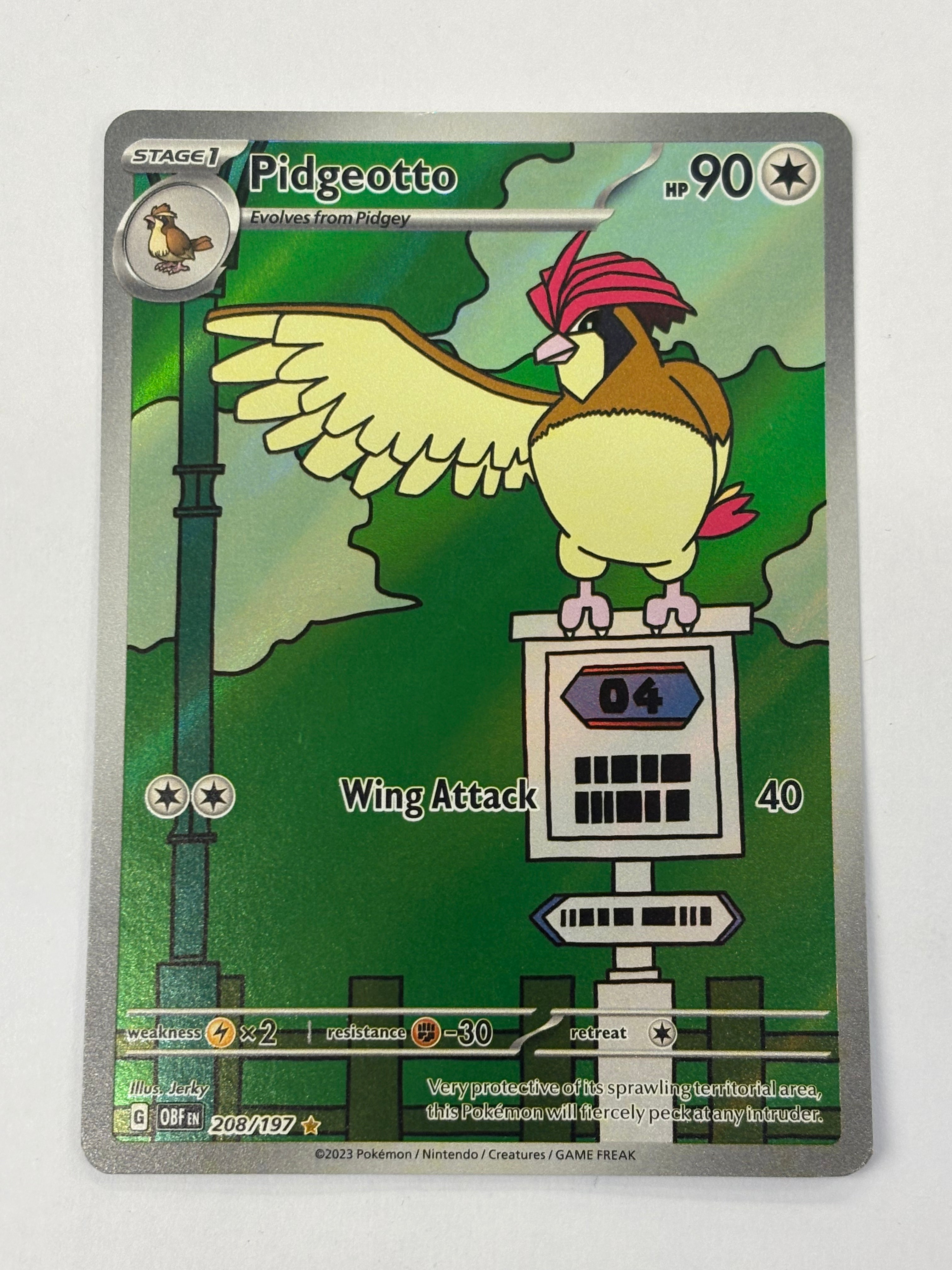 Pokémon TCG - Obsidian Flames Pidgeotto 208/197 NM
