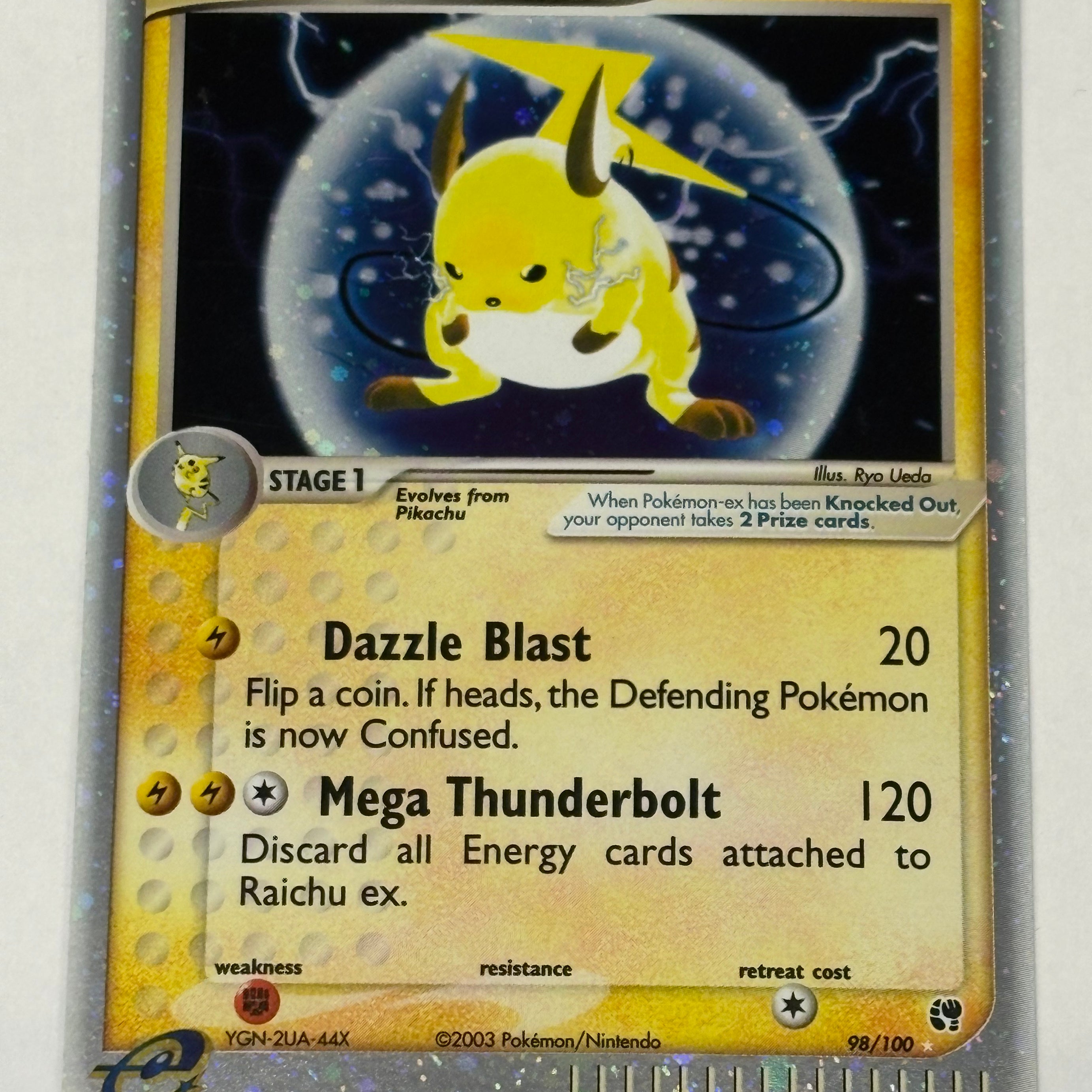 Pokémon TCG - Ex Sandstorm Raichu ex 98/100 NM