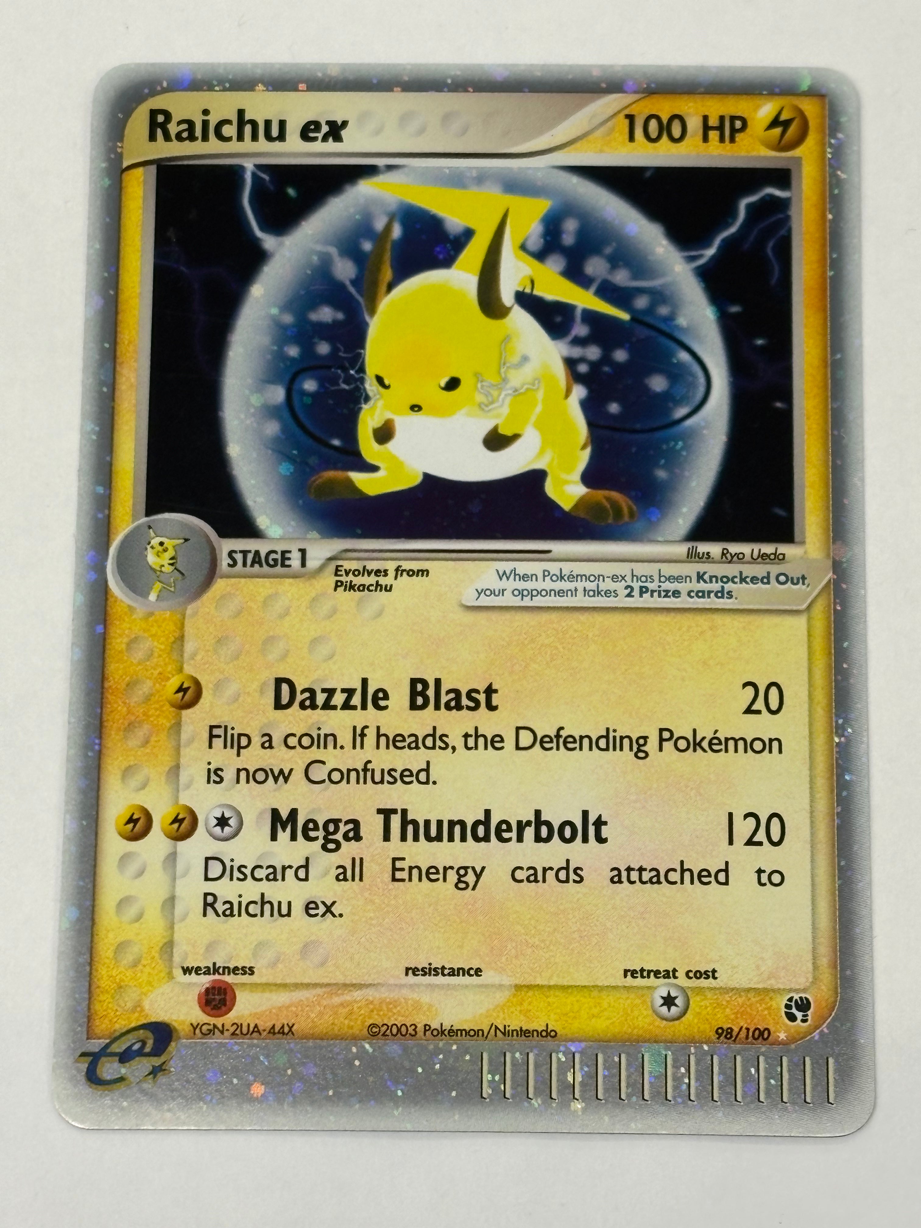 Pokémon TCG - Ex Sandstorm Raichu ex 98/100 NM
