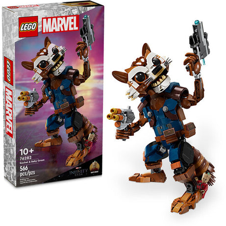 Lego Marvel The Infinity Saga Rocket & Baby Groot 566 PCS 76282