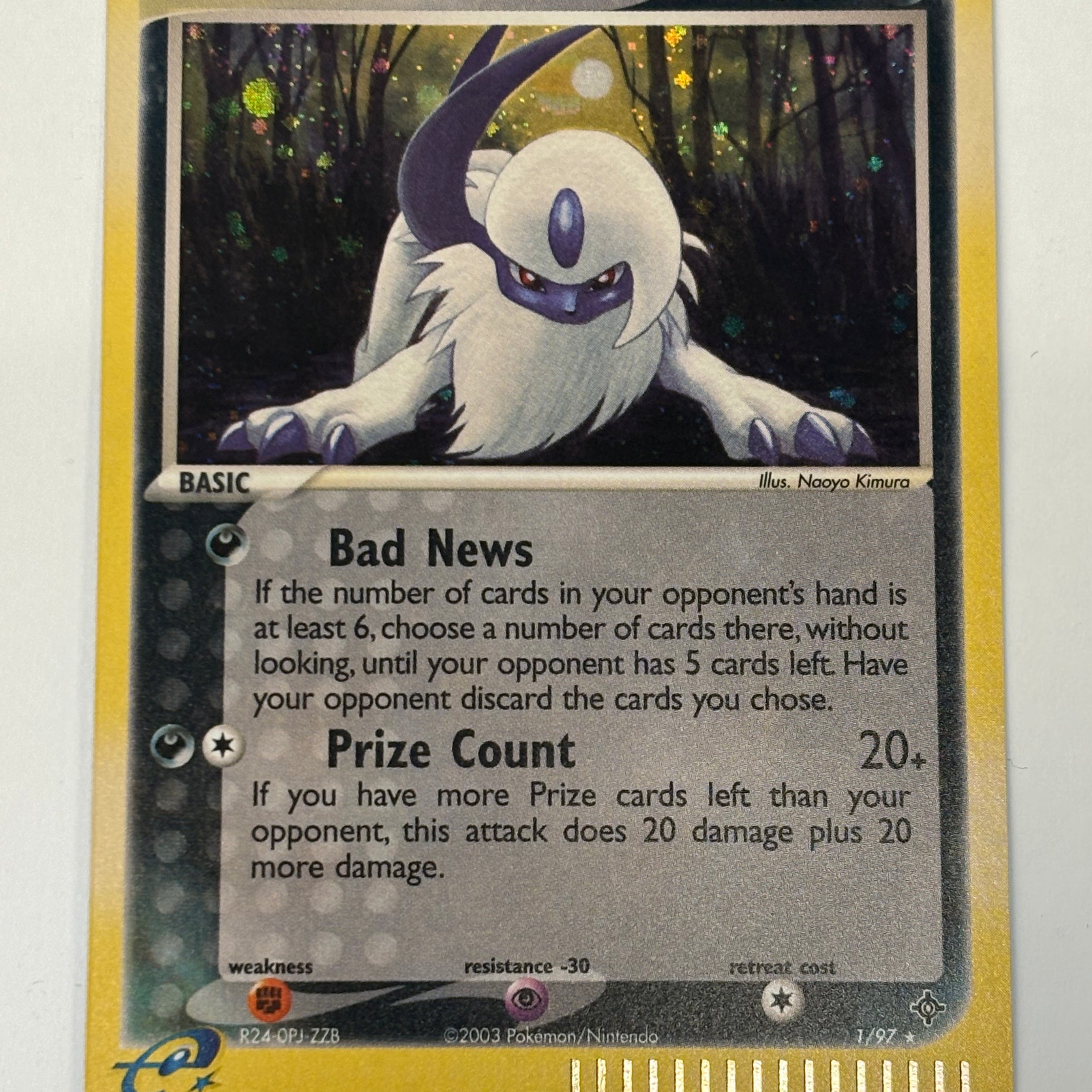 Pokémon TCG - EX Dragon Absol Holo 1/97 NM