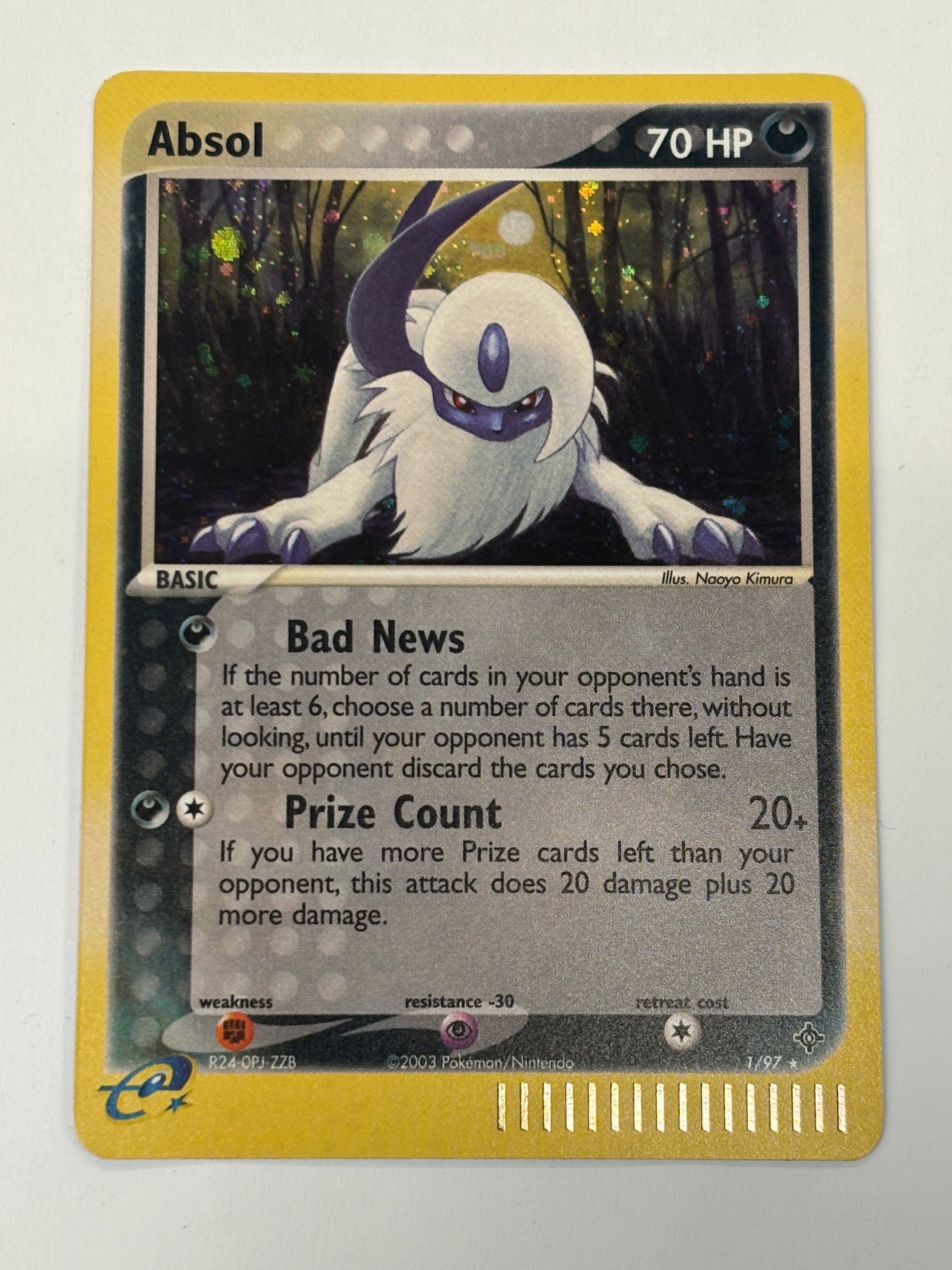 Pokémon TCG - EX Dragon Absol Holo 1/97 NM
