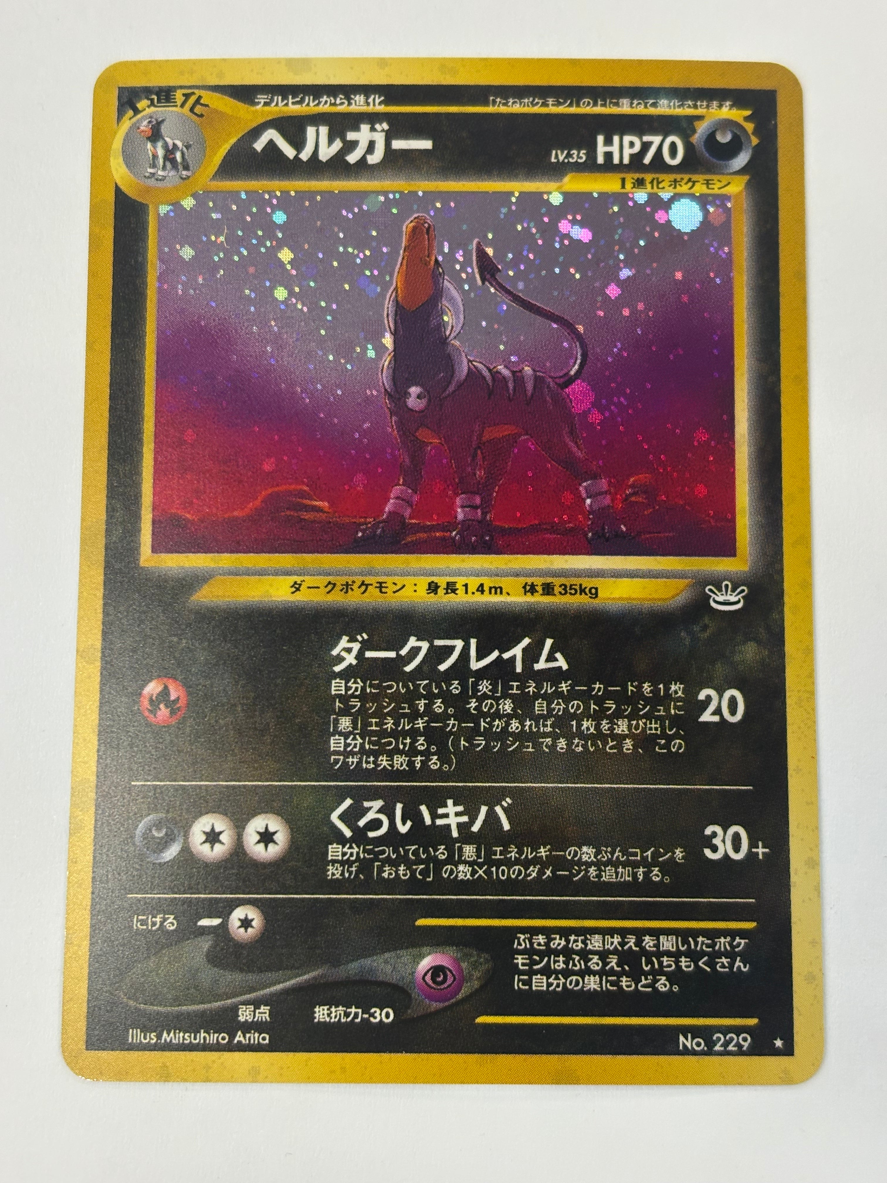 Pokémon TCG - Awakening Legends JP Houndoom No. 229 Holo NM