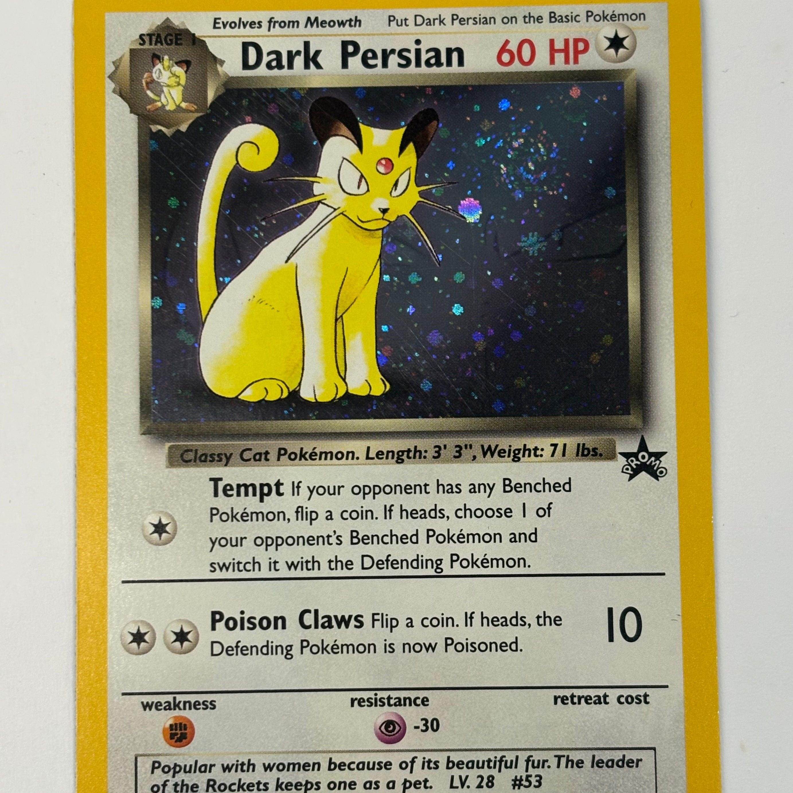 Pokémon TCG - Promo Dark Persian Holo 17 NM