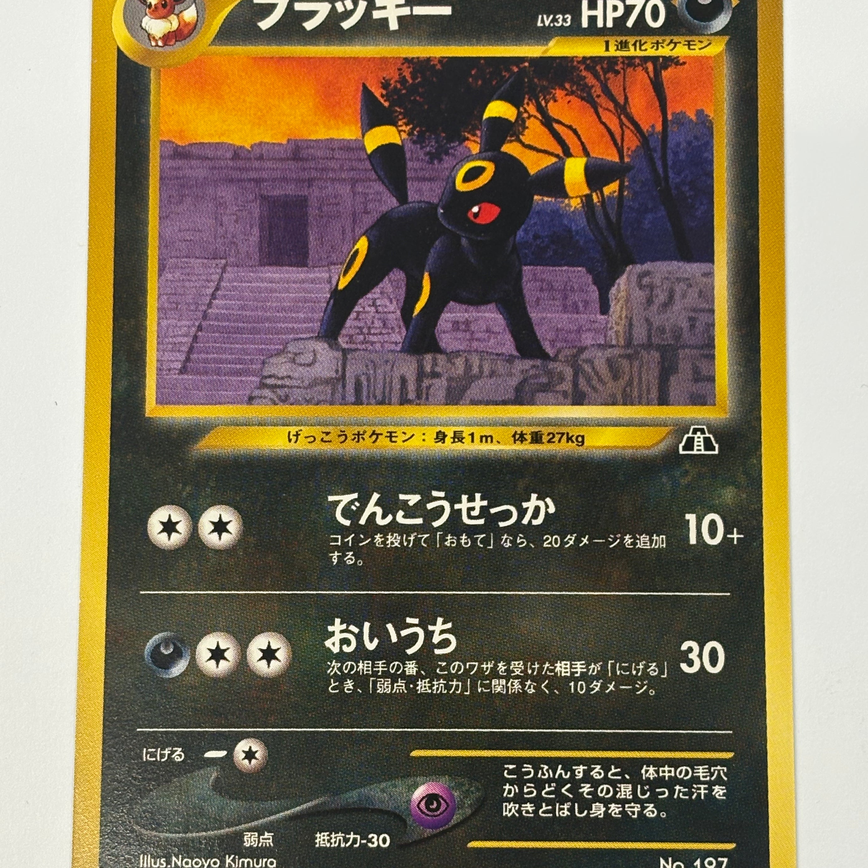 Pokémon TCG - Neo Premium File 2 JP Umbreon No. 197 NM