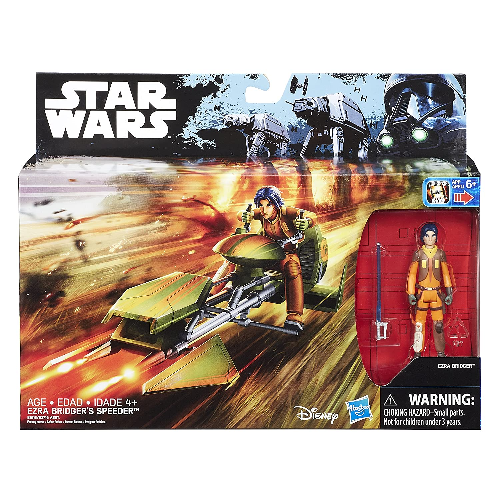 Hasbro Star Wars Ezra Bridger With Speeder Action Figure