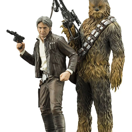 Kotobukiya ArtFX Star Wars Han Solo & Chewbacca 2-Pack Pre-Painted Model Kit