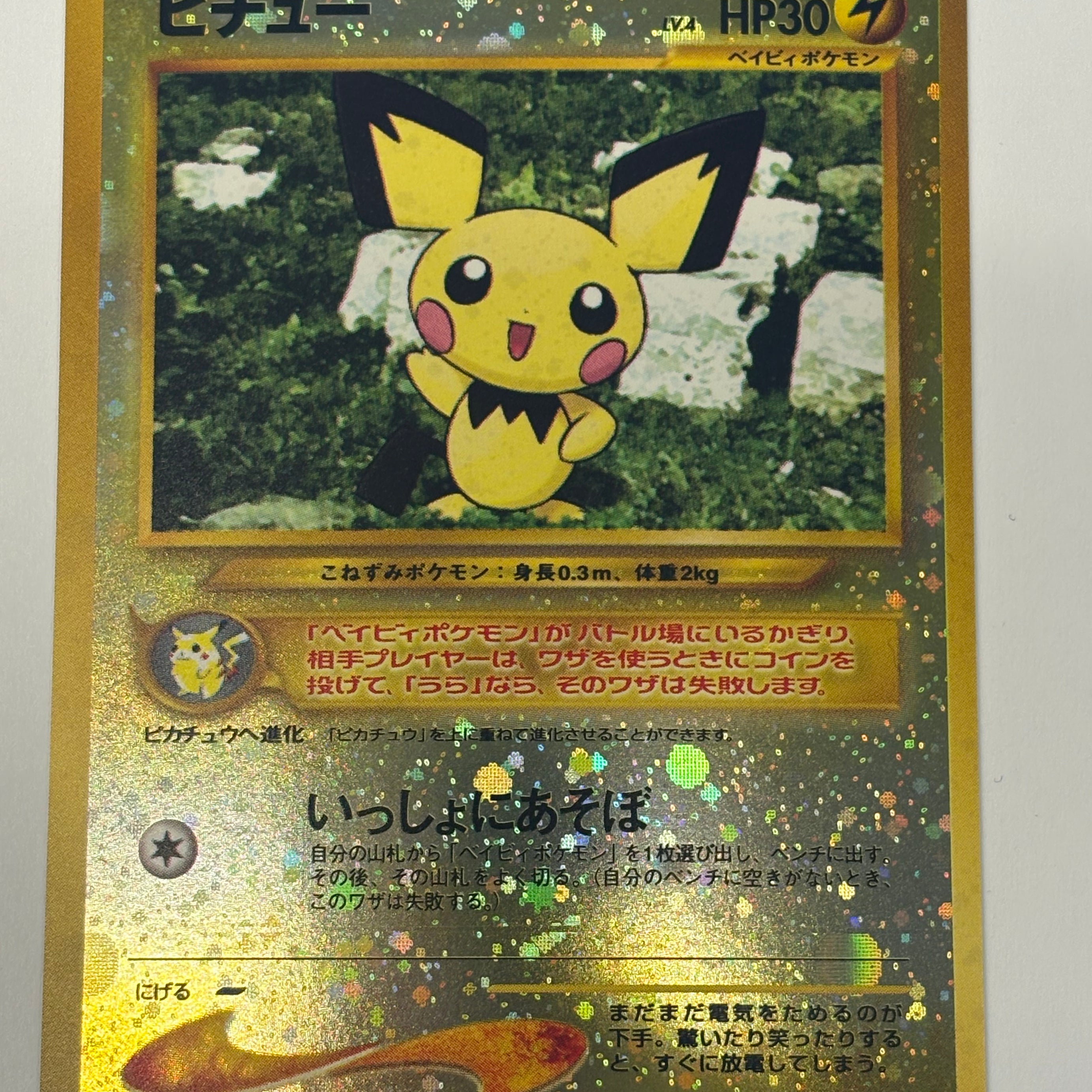 Pokémon TCG - Neo Premium File 2 JP Pichu No. 172 Reverse Holo NM