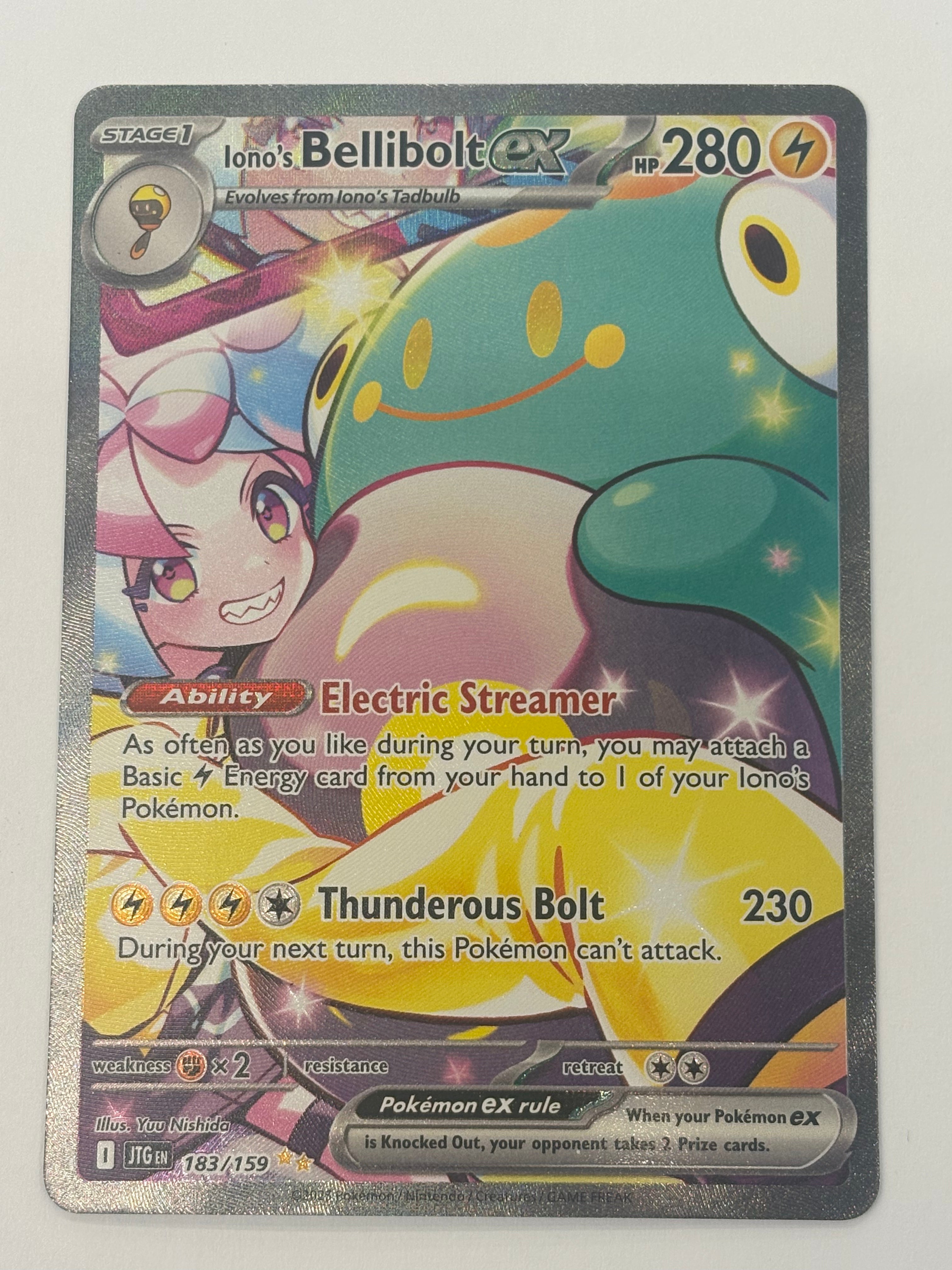 Pokémon TCG - Journey Together Iono's Bellibolt ex 183/159 NM