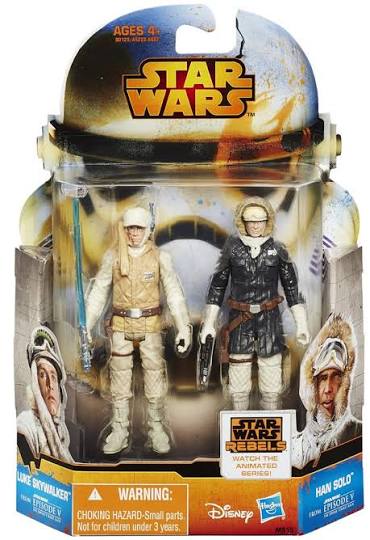 Hasbro Star Wars Rebels Luke Skywalker & Han Solo 2-Pack Action Figure