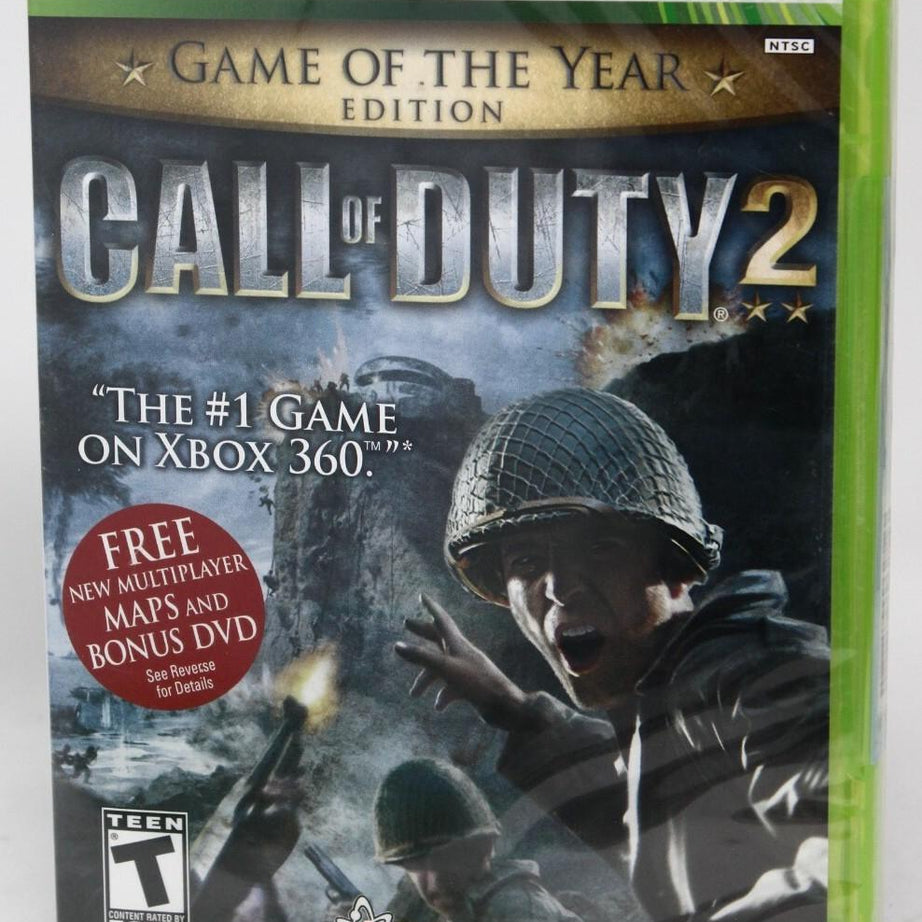 Xbox 360 2005 GOTY Call of Duty 2 Video Game