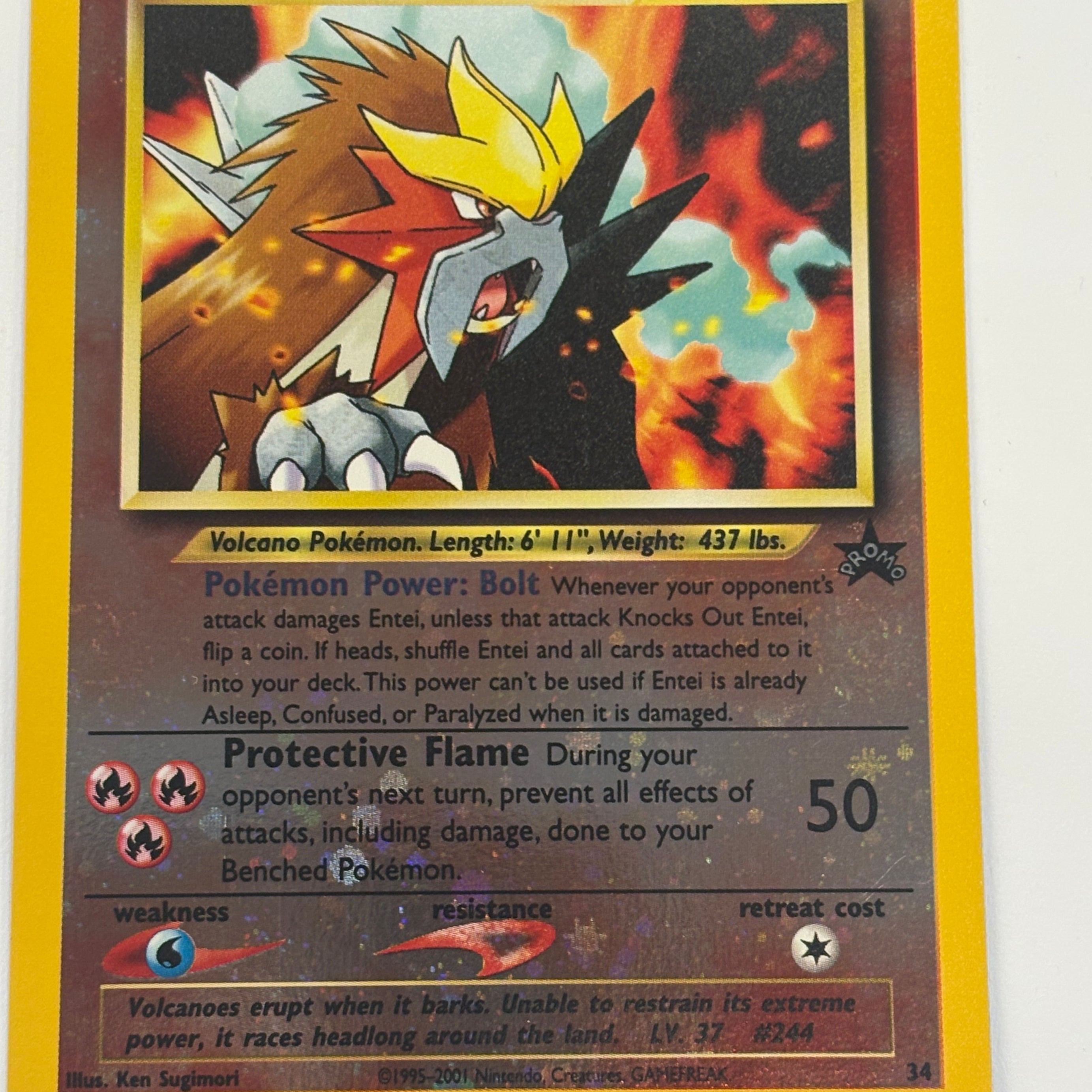 Pokémon TCG - Promo Entei 34 (Reverse Holo) NM