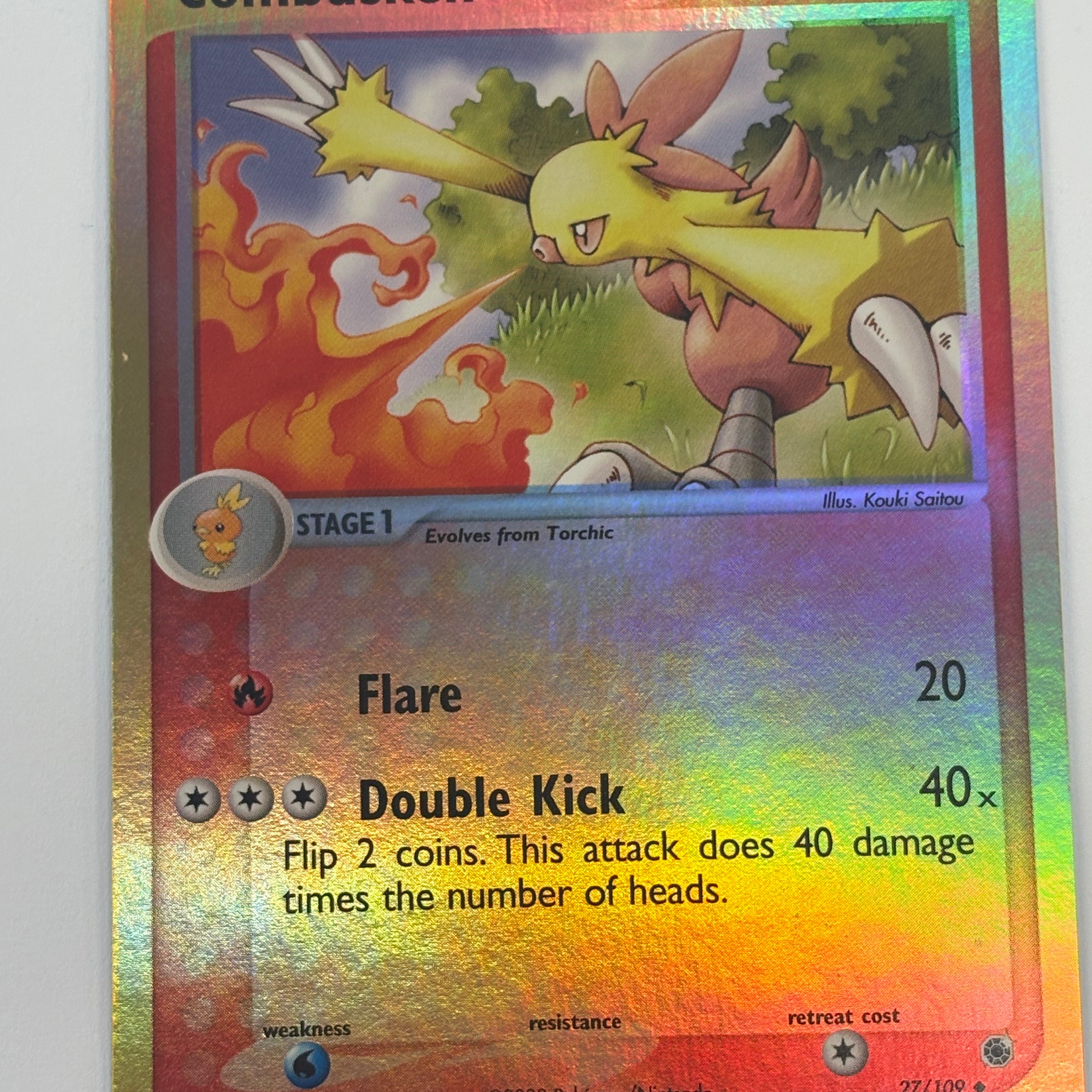 Pokémon TCG - EX Ruby & Sapphire Combusken (Reverse Holofoil) 27/109 NM
