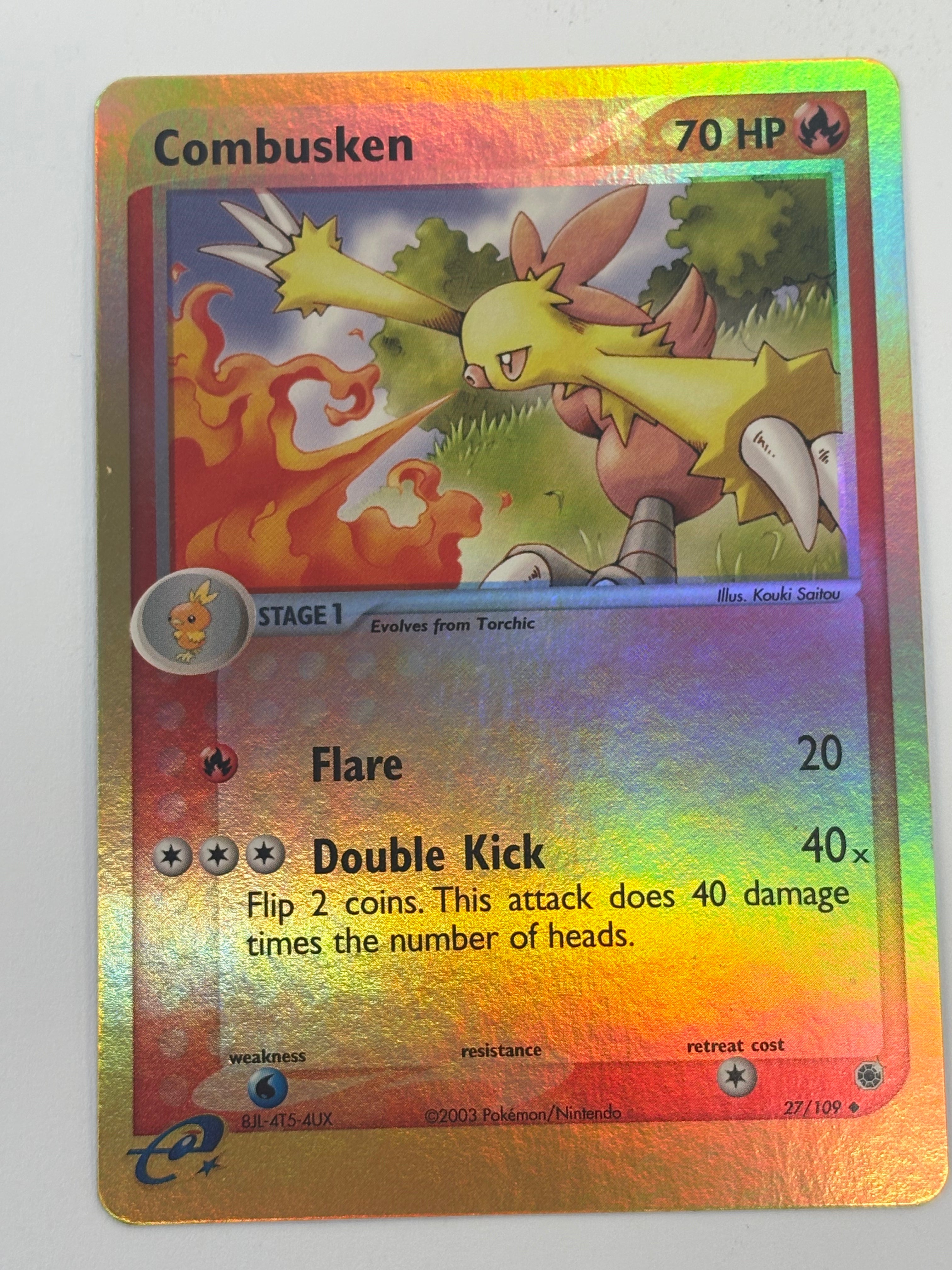 Pokémon TCG - EX Ruby & Sapphire Combusken (Reverse Holofoil) 27/109 NM
