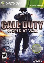 Xbox 360 Platinum Hits Call of Duty World at War Video Game