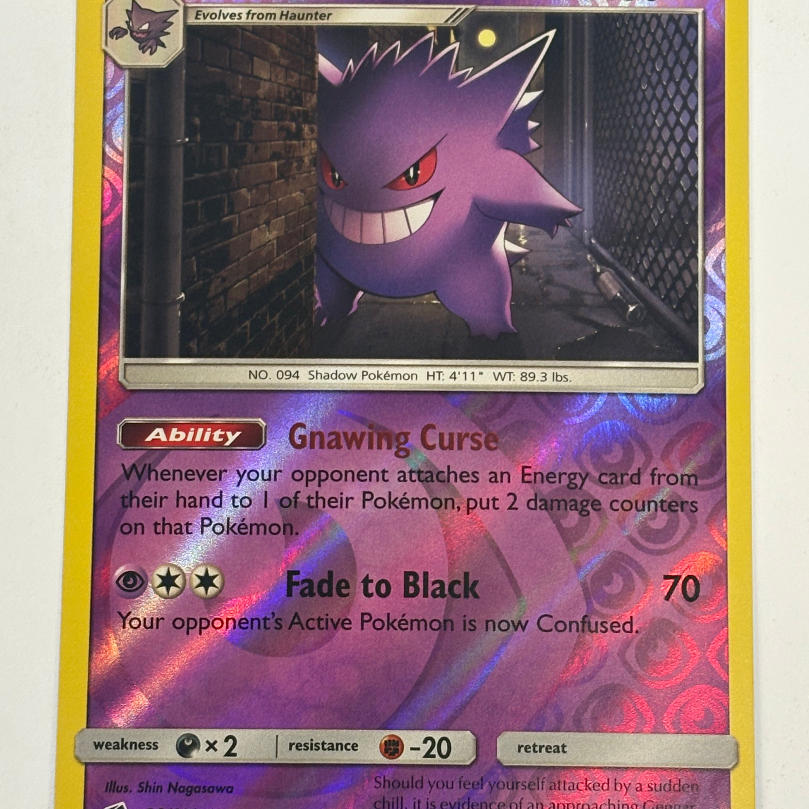 Pokémon TCG - Crimson Invasion Gengar (Reverse Holofoil) 38/111 NM