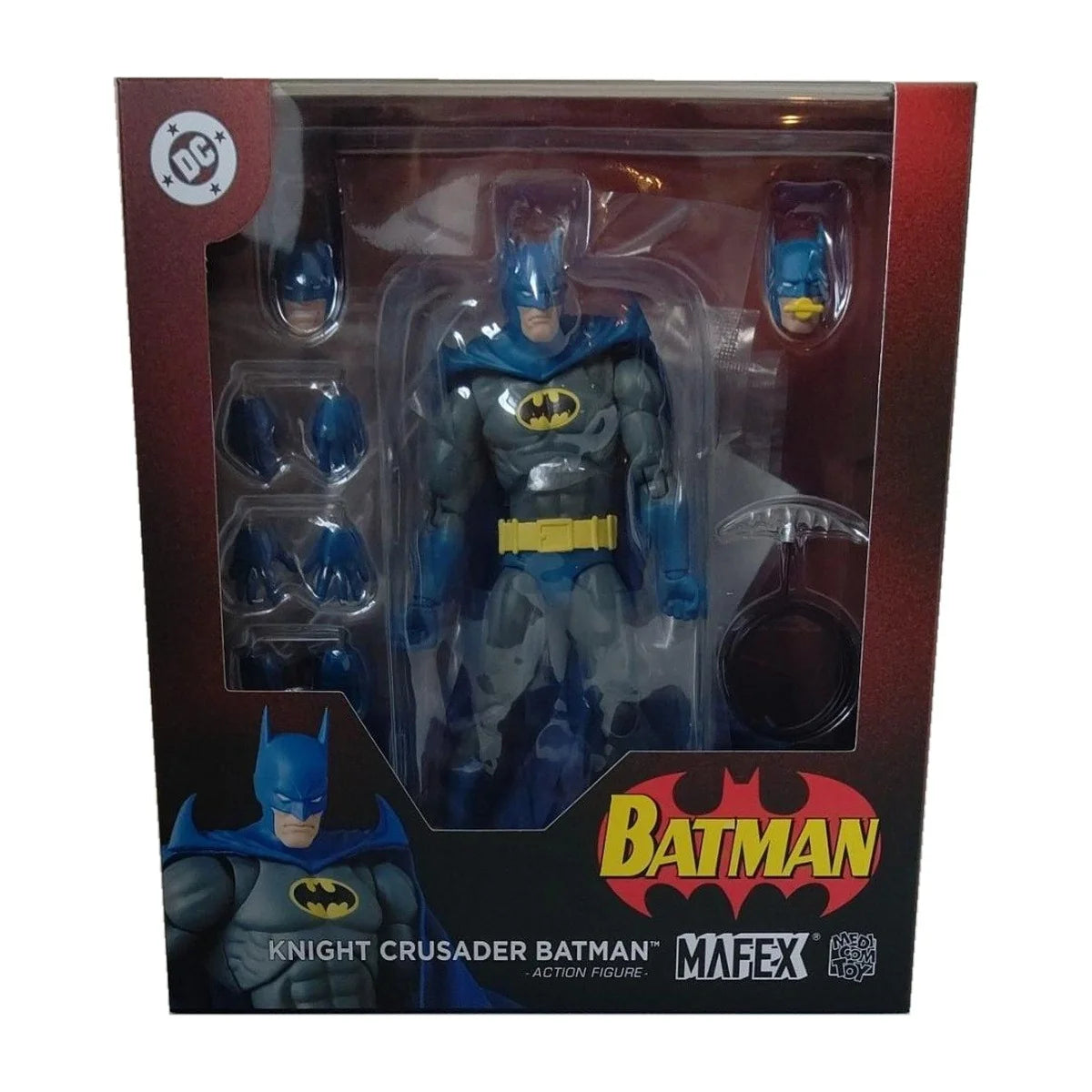 MediCom Toys Mafex DC Batman Knight Crusader Batman Action Figure