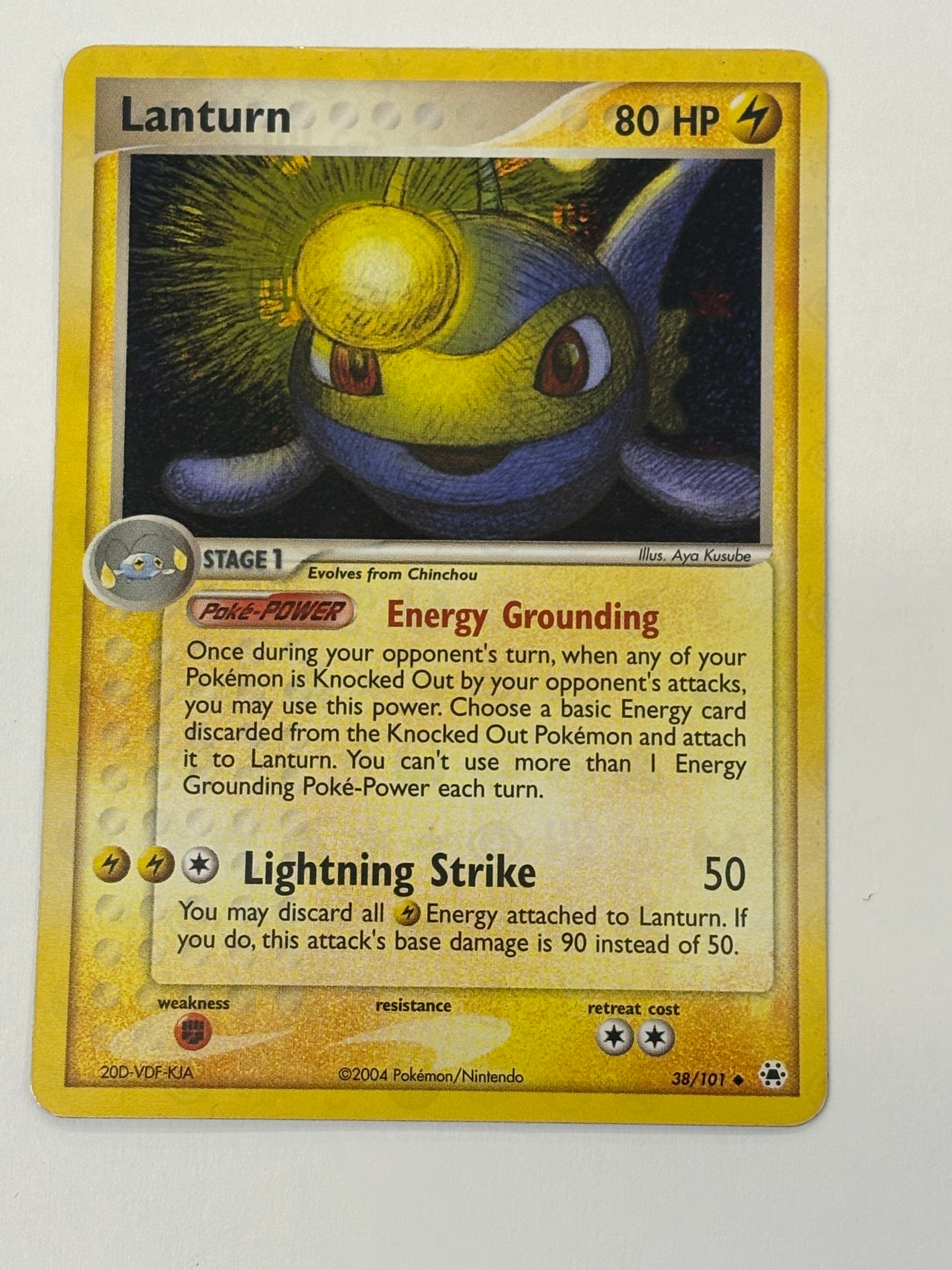 Pokémon TCG - EX Hidden Legends Lanturn Holo 38/101 NM