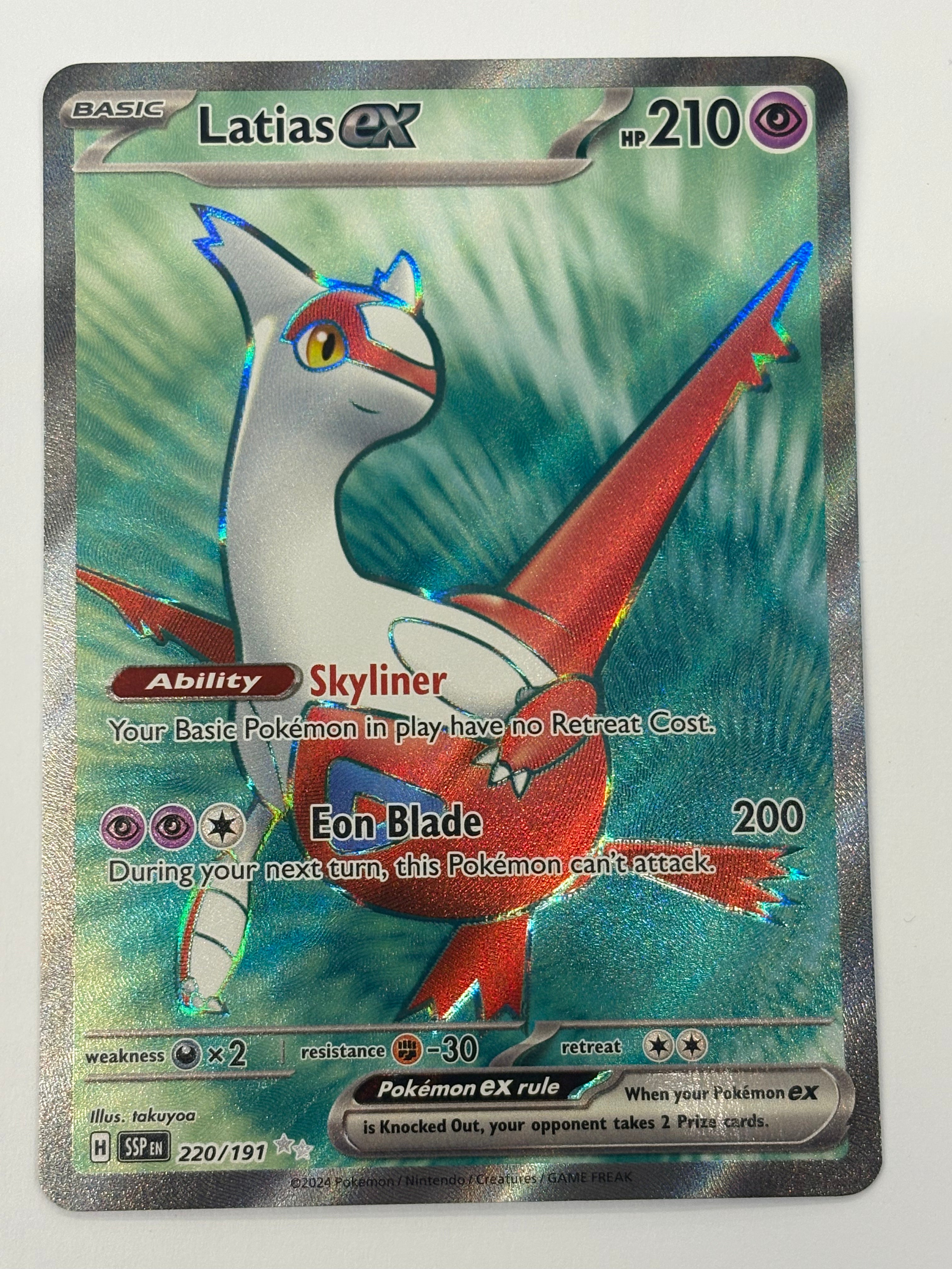 Pokémon TCG - Surging Sparks Latias ex 220/191 NM