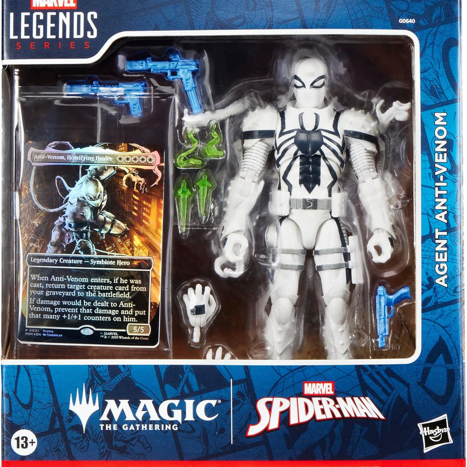 Hasbro Marvel Legends Magic the Gathering TCG Agent Anti-Venom Action Figure w Exclusive Collectible Card