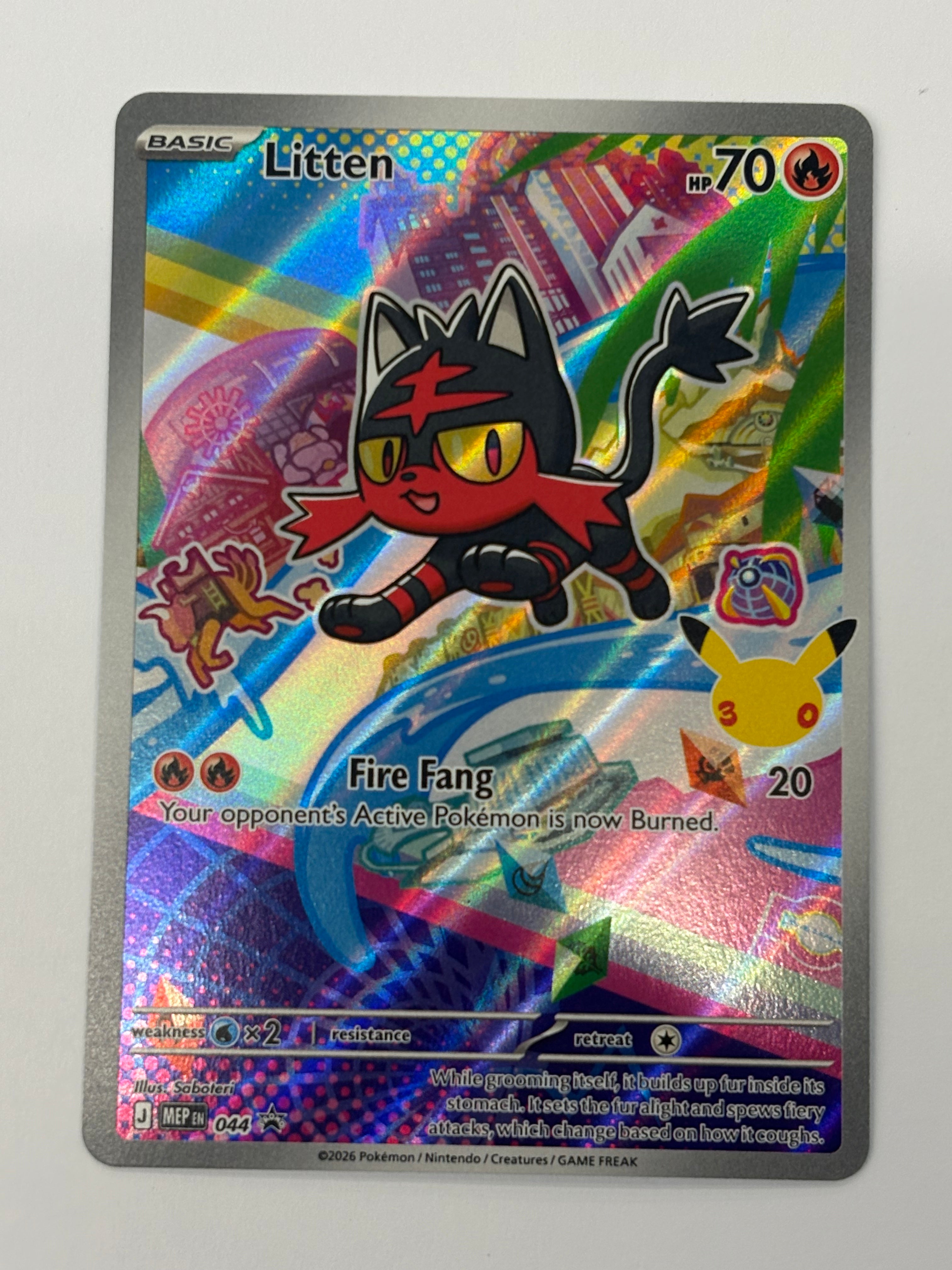 Pokémon TCG - Mega Evolution Promo Litten 044 NM