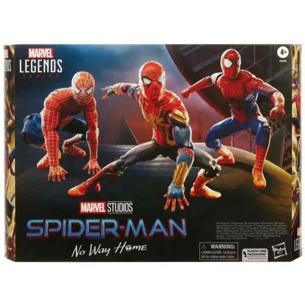 Hasbro Marvel Legends Spider-Man No Way Home Spider-Man Action Figure 3-Pack