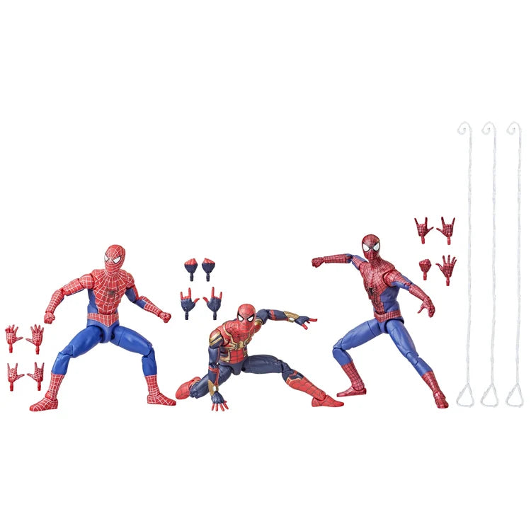 Hasbro Marvel Legends Spider-Man No Way Home Spider-Man Action Figure 3-Pack